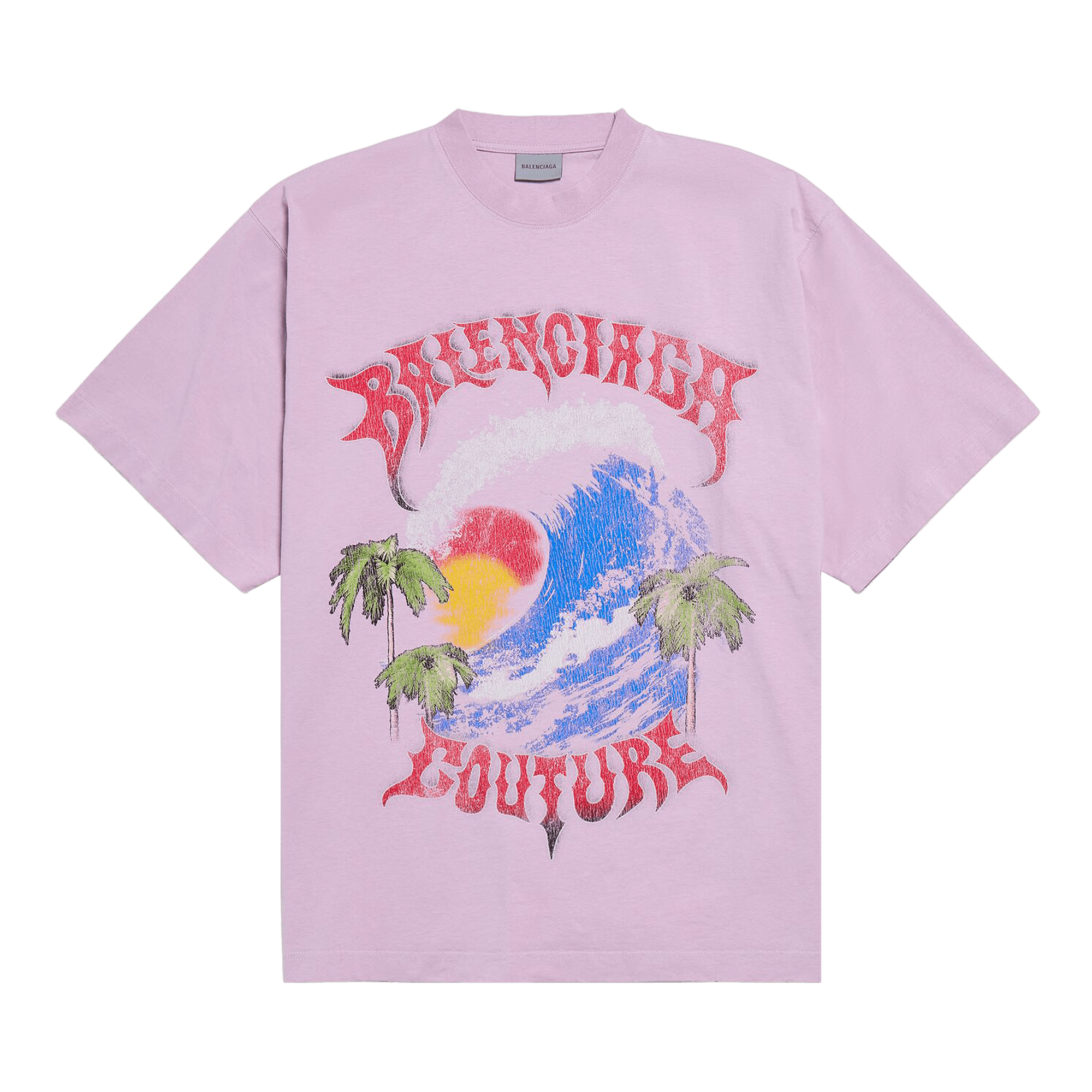 Balenciaga Large Fit T-Shirt 'Old Pink'