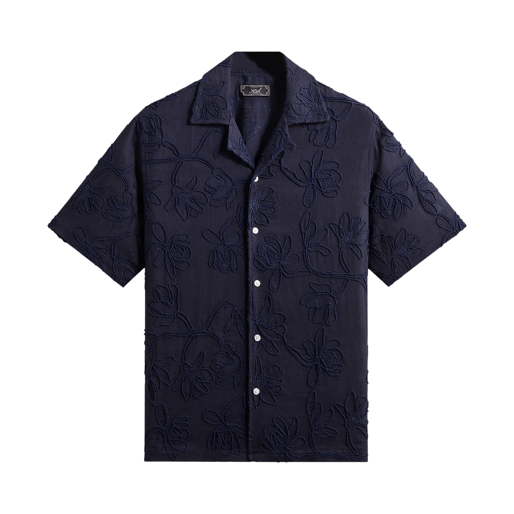Kith Corded Floral Thompson Camp Collar Shirt 'Nocturnal'