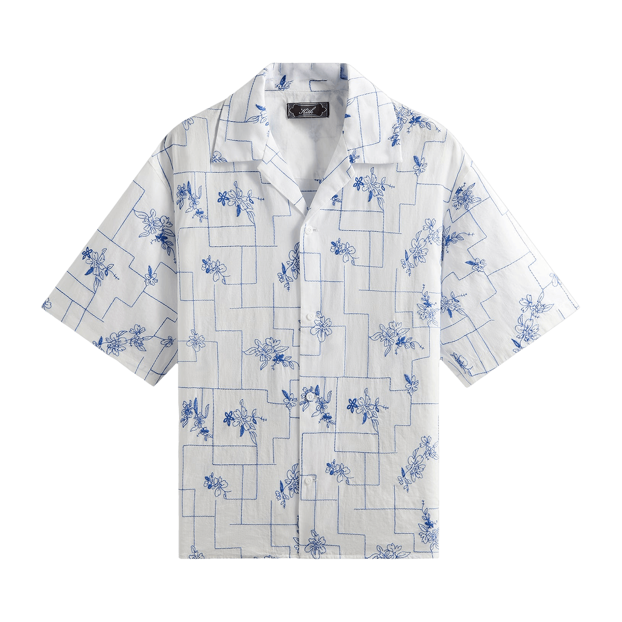 Kith Embroidered Cotton Voile Gianni Shirt 'White'