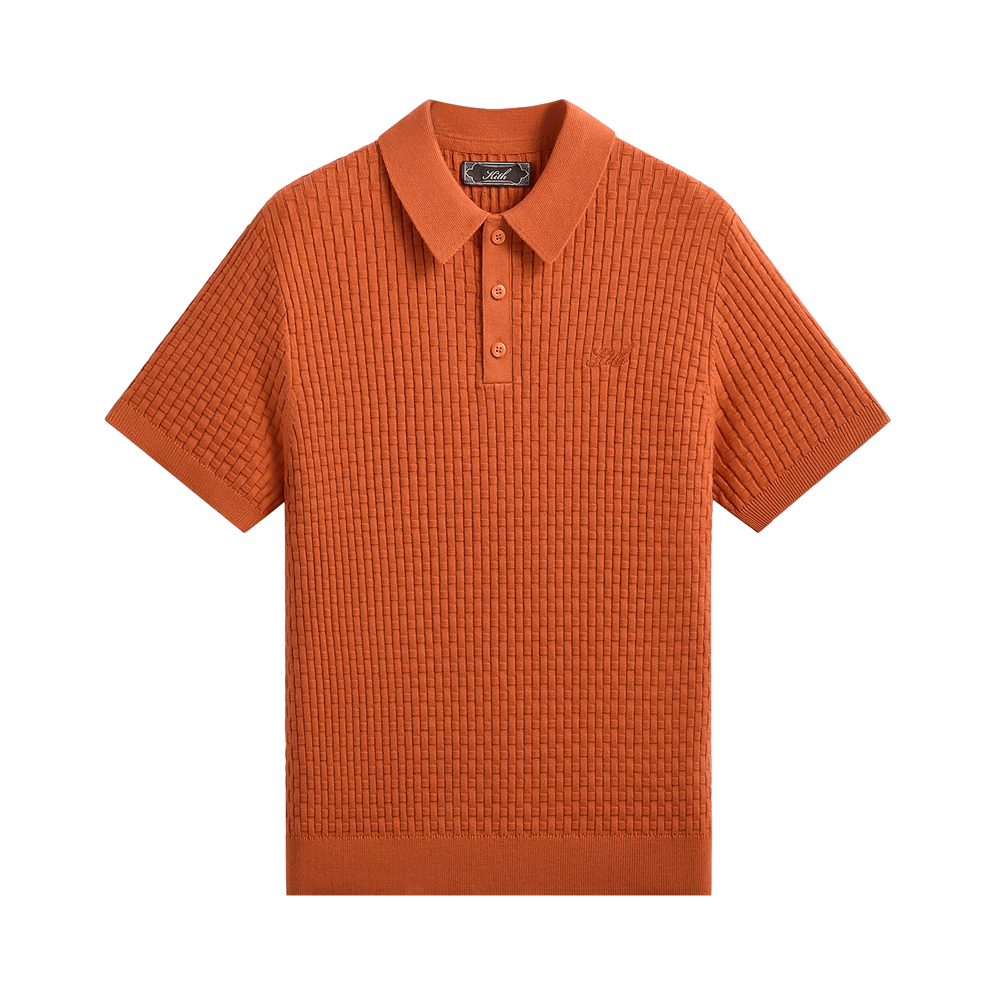 Kith Basket Weave Tilden Polo 'Clementine'
