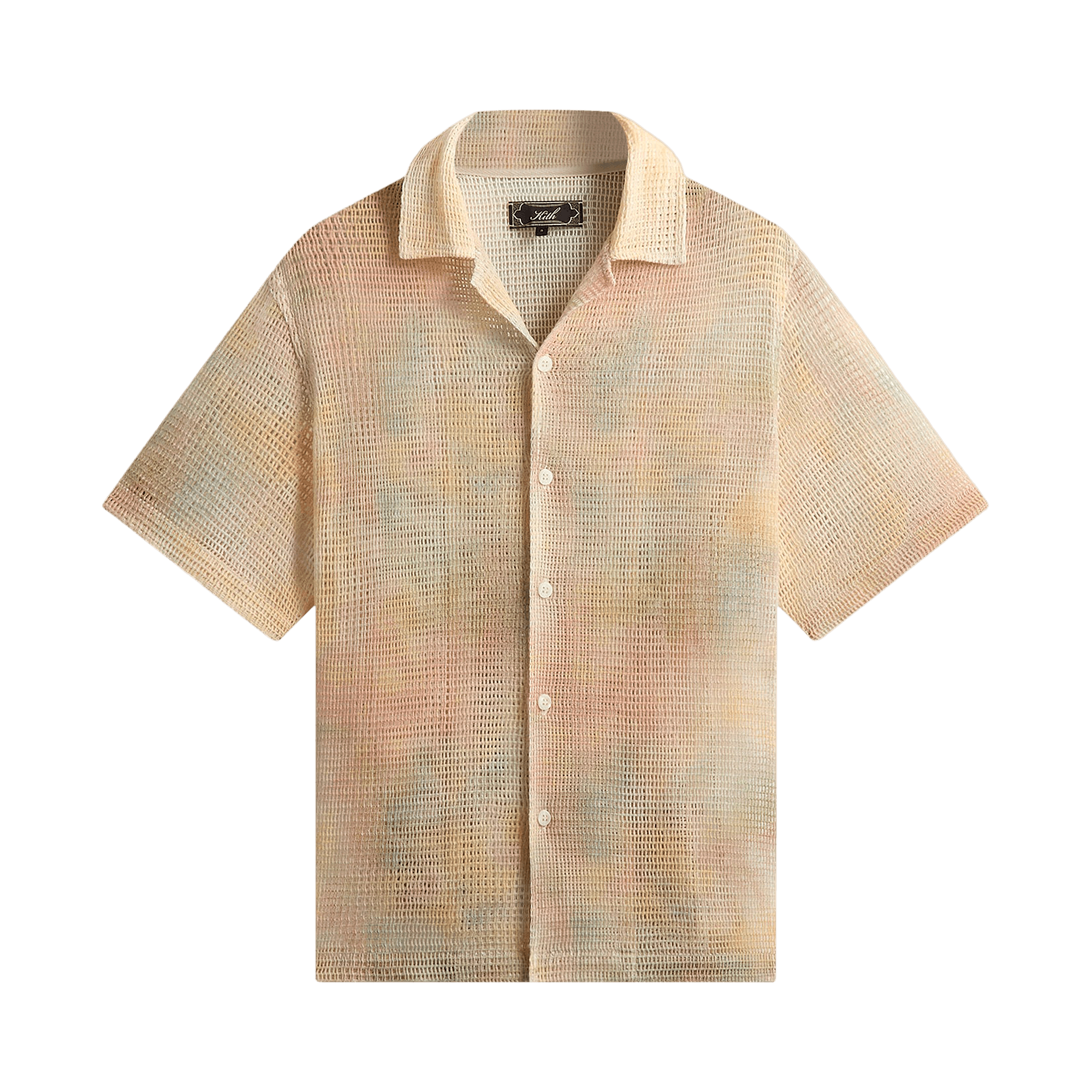 Kith Cloud Dye Cotton Mesh Thompson Camp Collar Shirt 'Sedona'