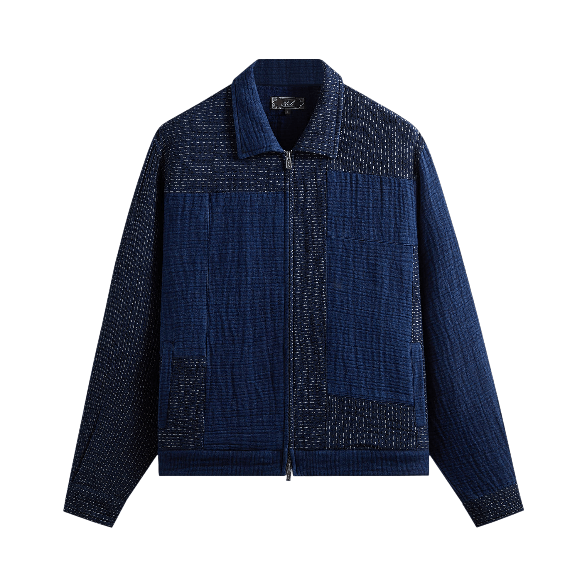 Kith Stitched Patchwork Connor Blouson Jacket 'Dark Indigo'