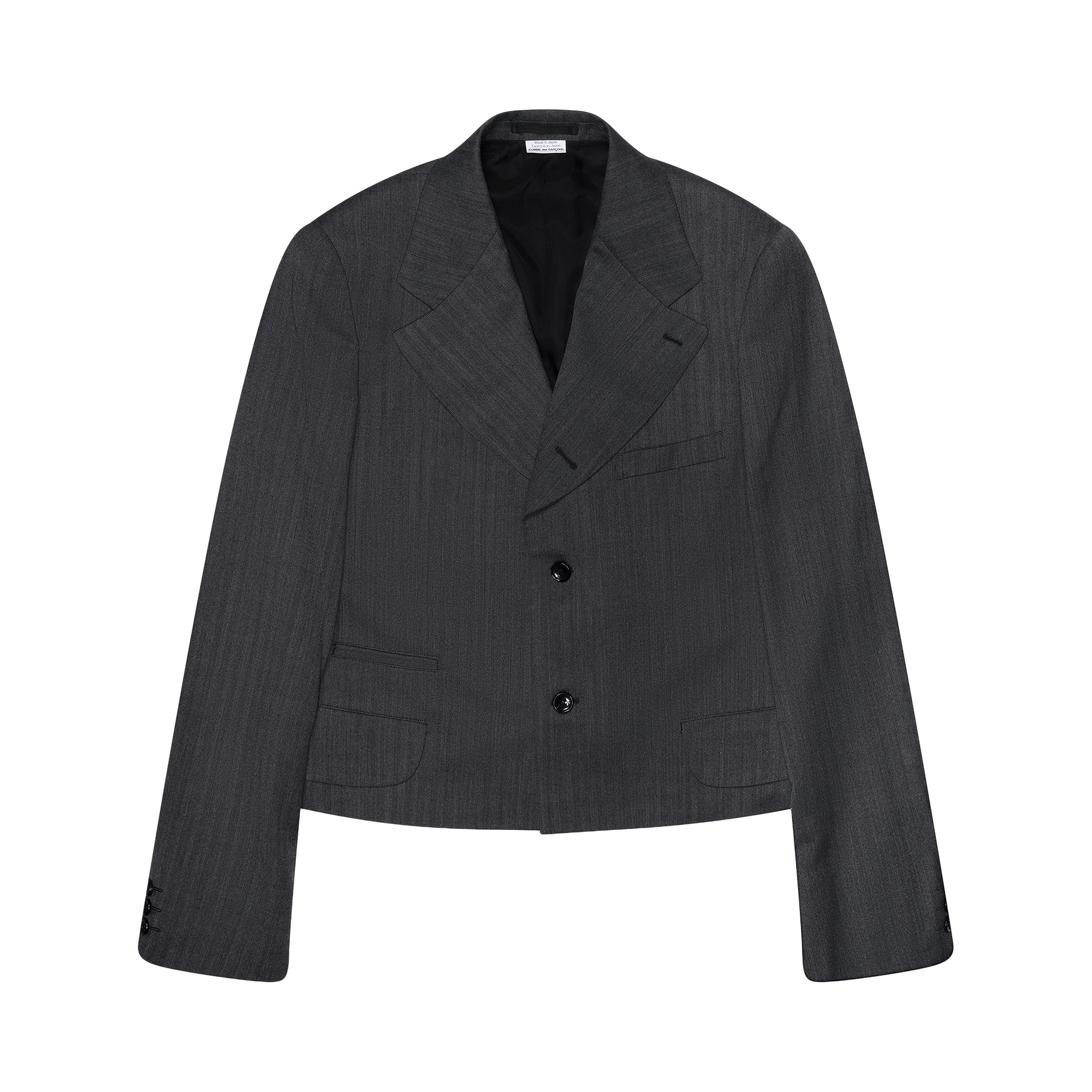 Comme des Garçons Homme Plus Cropped Single Breasted Blazer 'Grey'