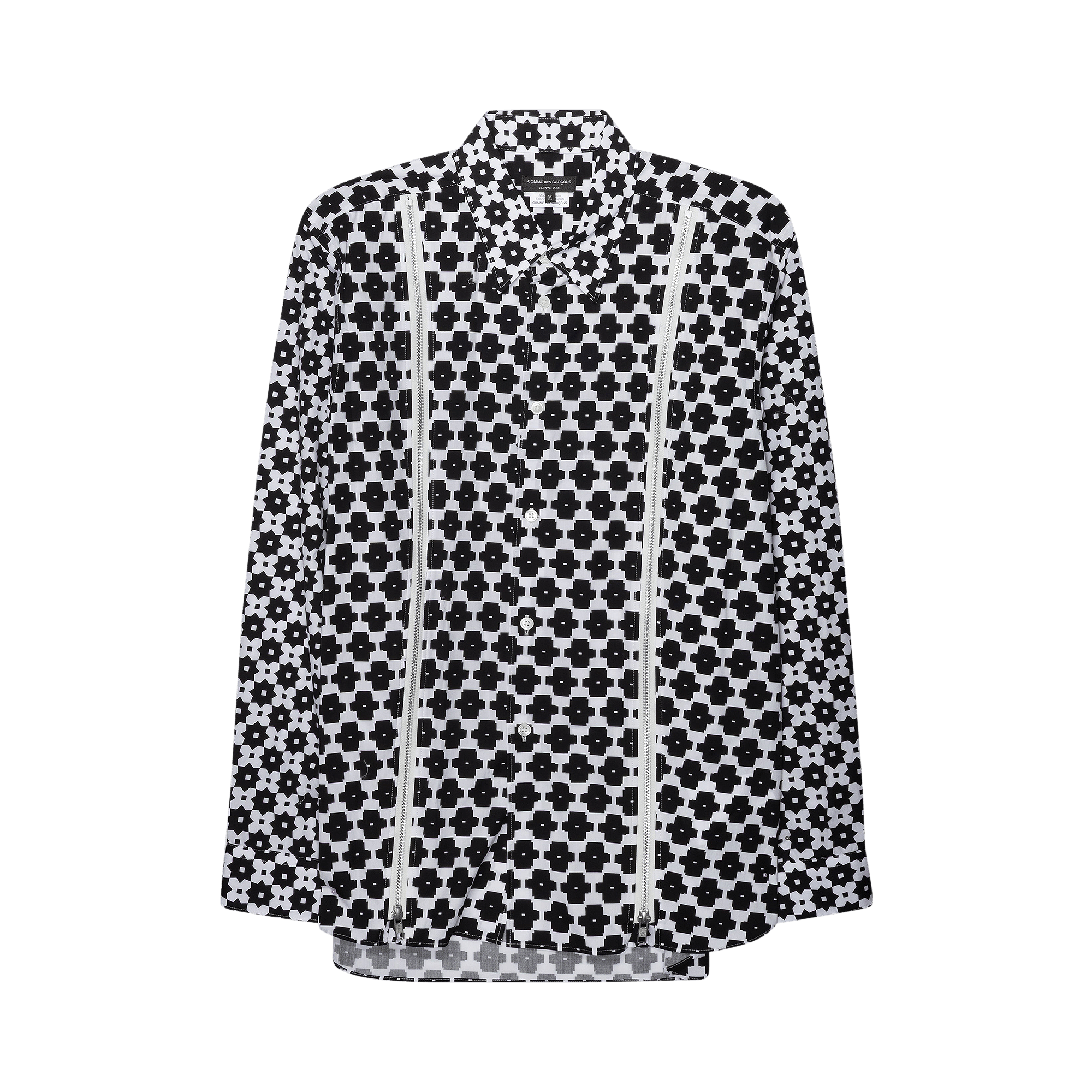 Comme des Garçons Homme Plus Pattern Zip Shirt 'Multicolor'