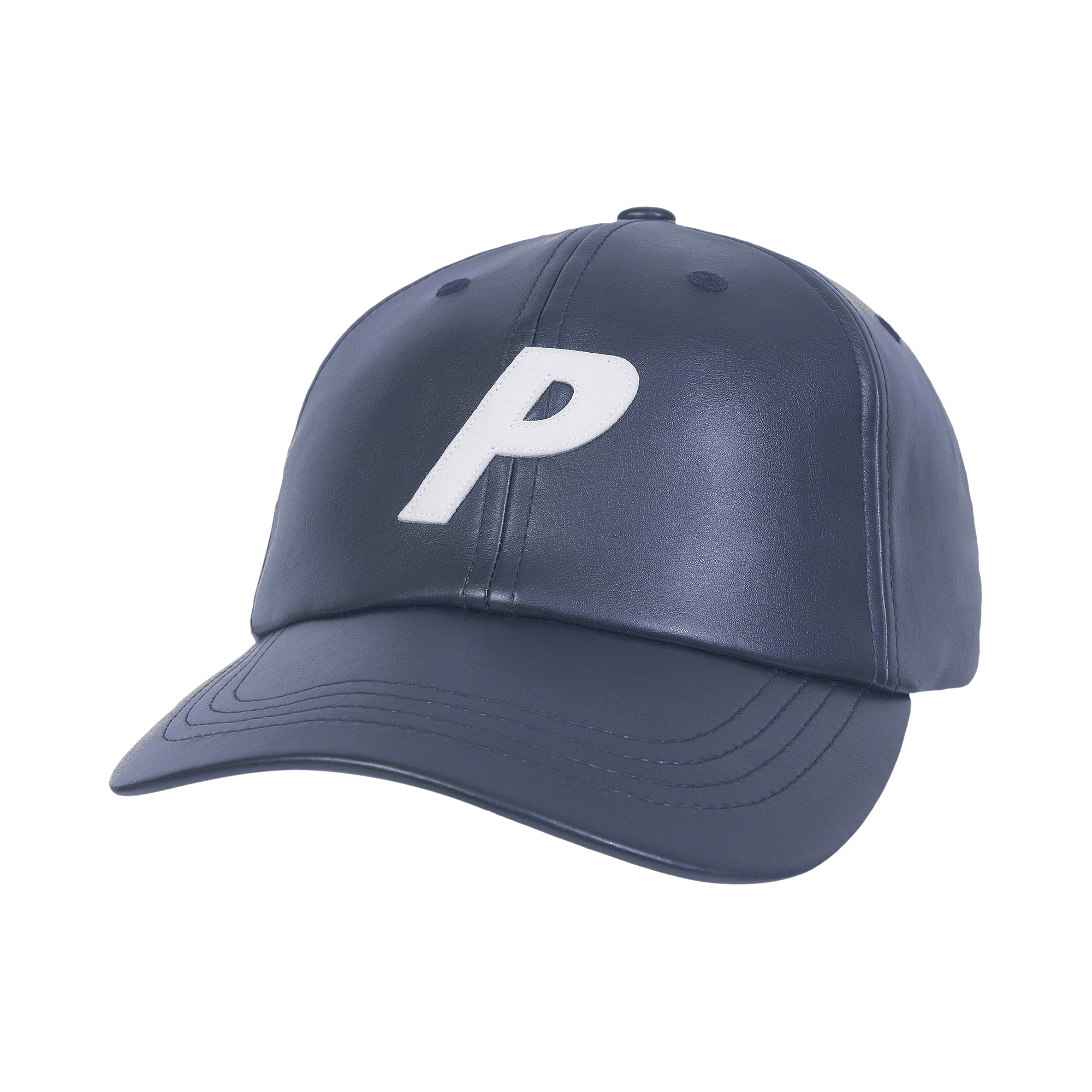 Palace Faux Leather P 6-Panel 'Navy'