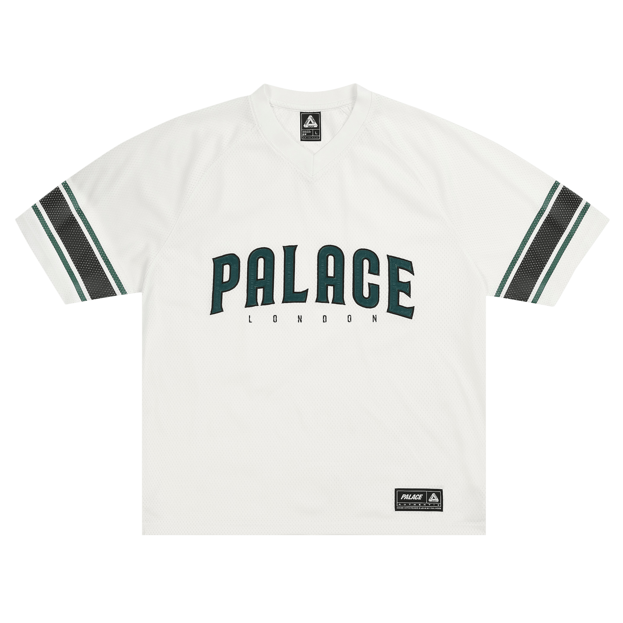 Buy Palace Stripe Rugby 'Navy/Yellow' - P23ES005 | GOAT