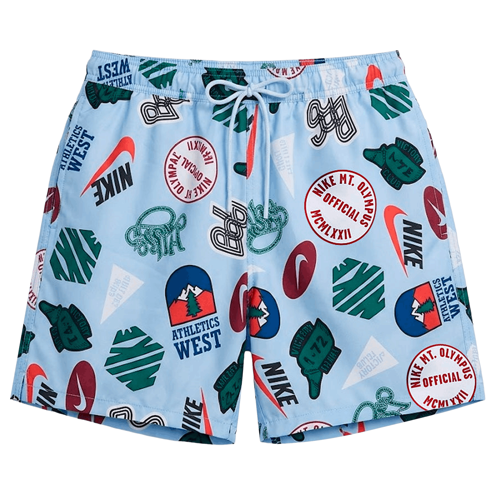Nike Club Shorts With Flow Print 'Blue/Multicolor'