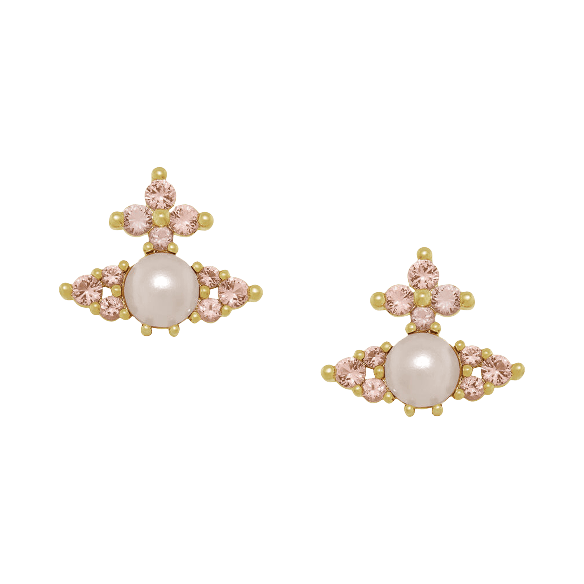Vivienne Westwood Feodora Earrings 'Pink Pearl'