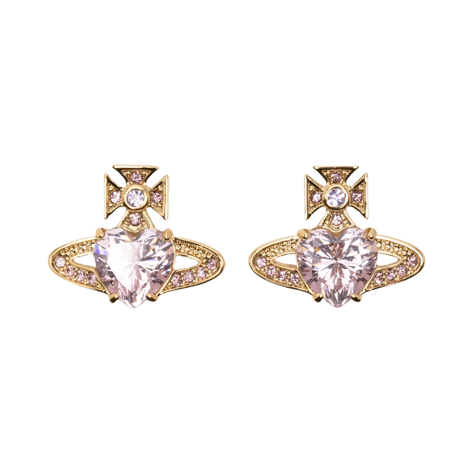 Vivienne Westwood Ariella Earrings 'Gold/Light Pink'