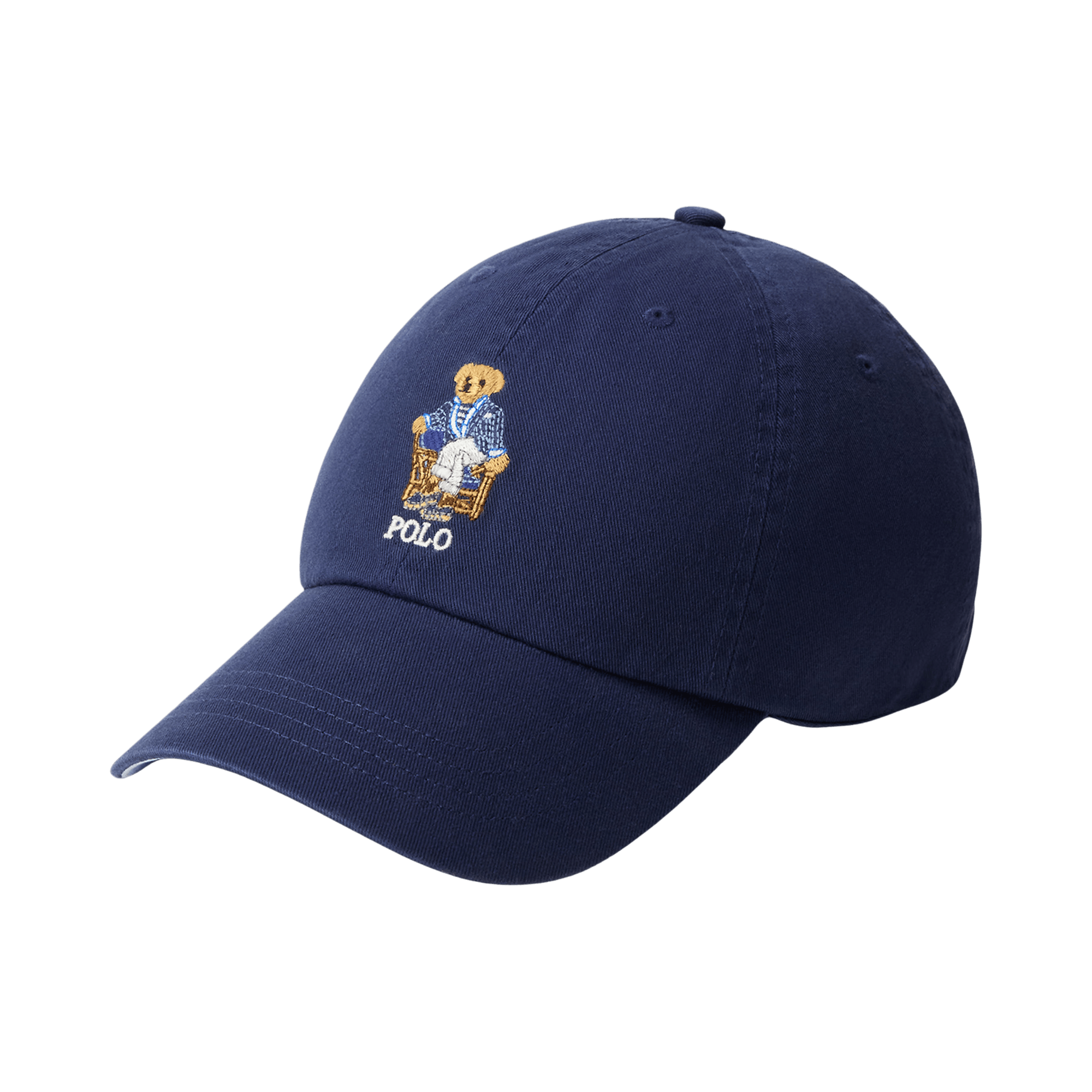 Polo Ralph Lauren Cotton Twill Novelty Newport Bear Sport Cap 'Newport Navy'