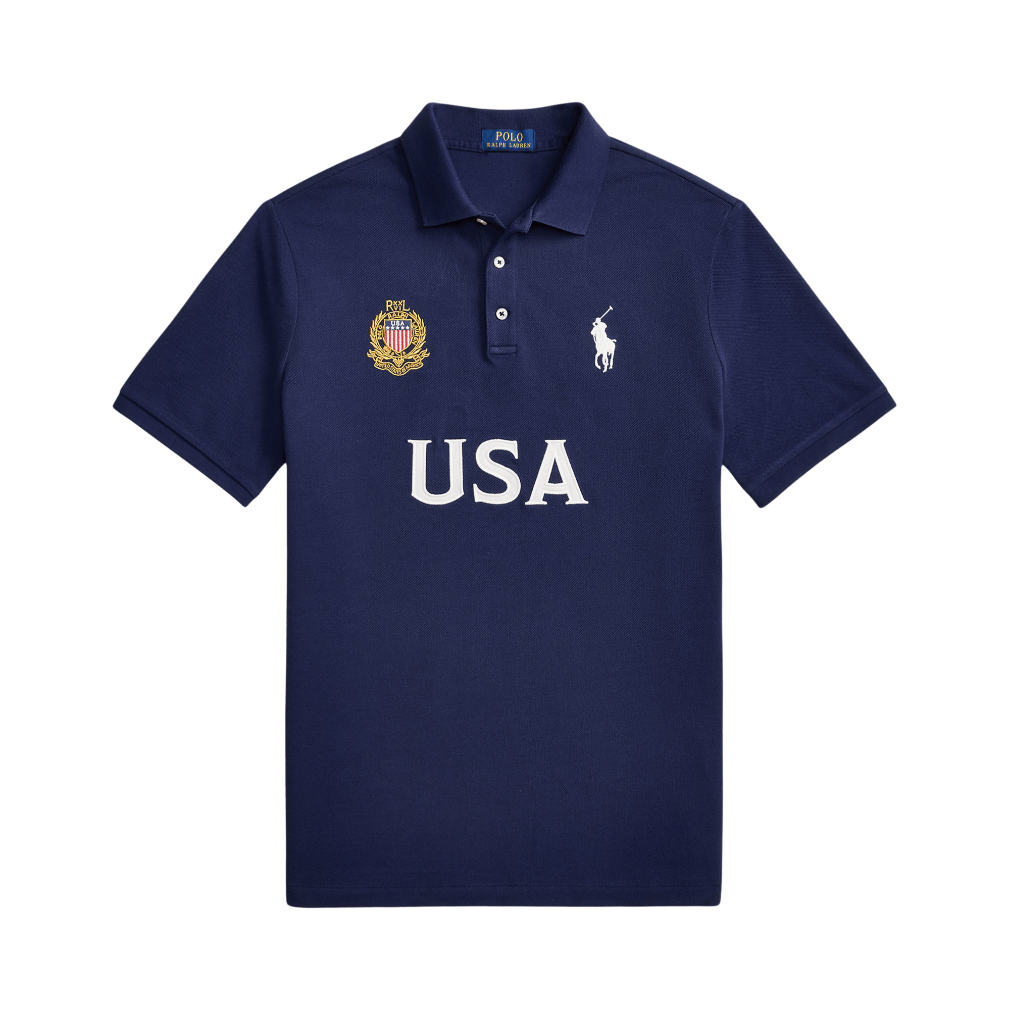 Polo Ralph Lauren USA Short-Sleeve Mesh Polo 'Newport Navy'