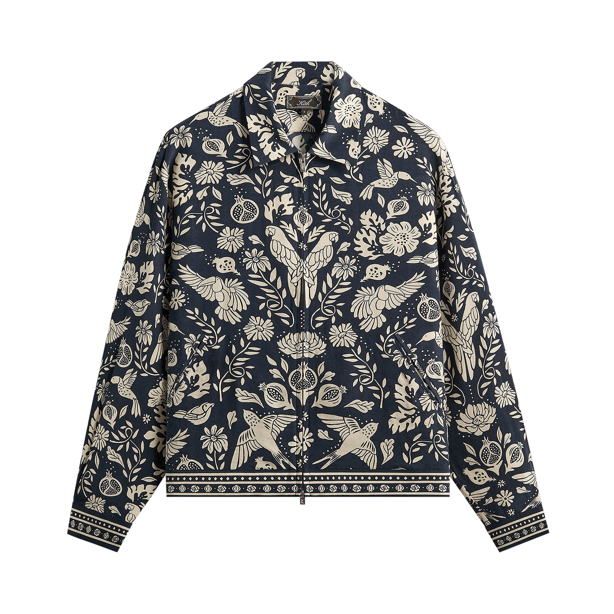 Kith Cupro Linen Connor Blouson Jacket 'Nocturnal'