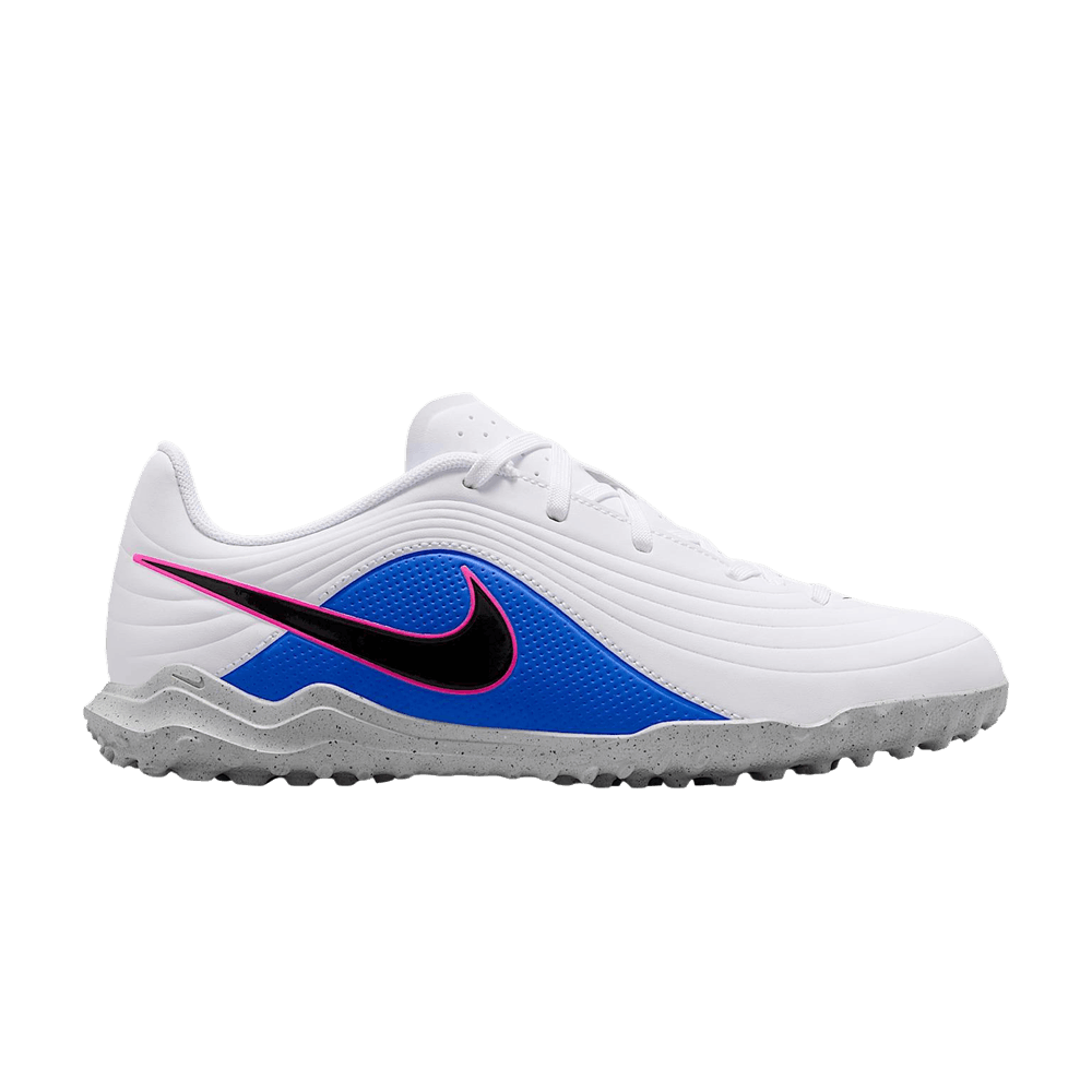 Nike Jr. Tiempo Maestro Club TF Low GS 'White Racer Blue Pink Blast Black'