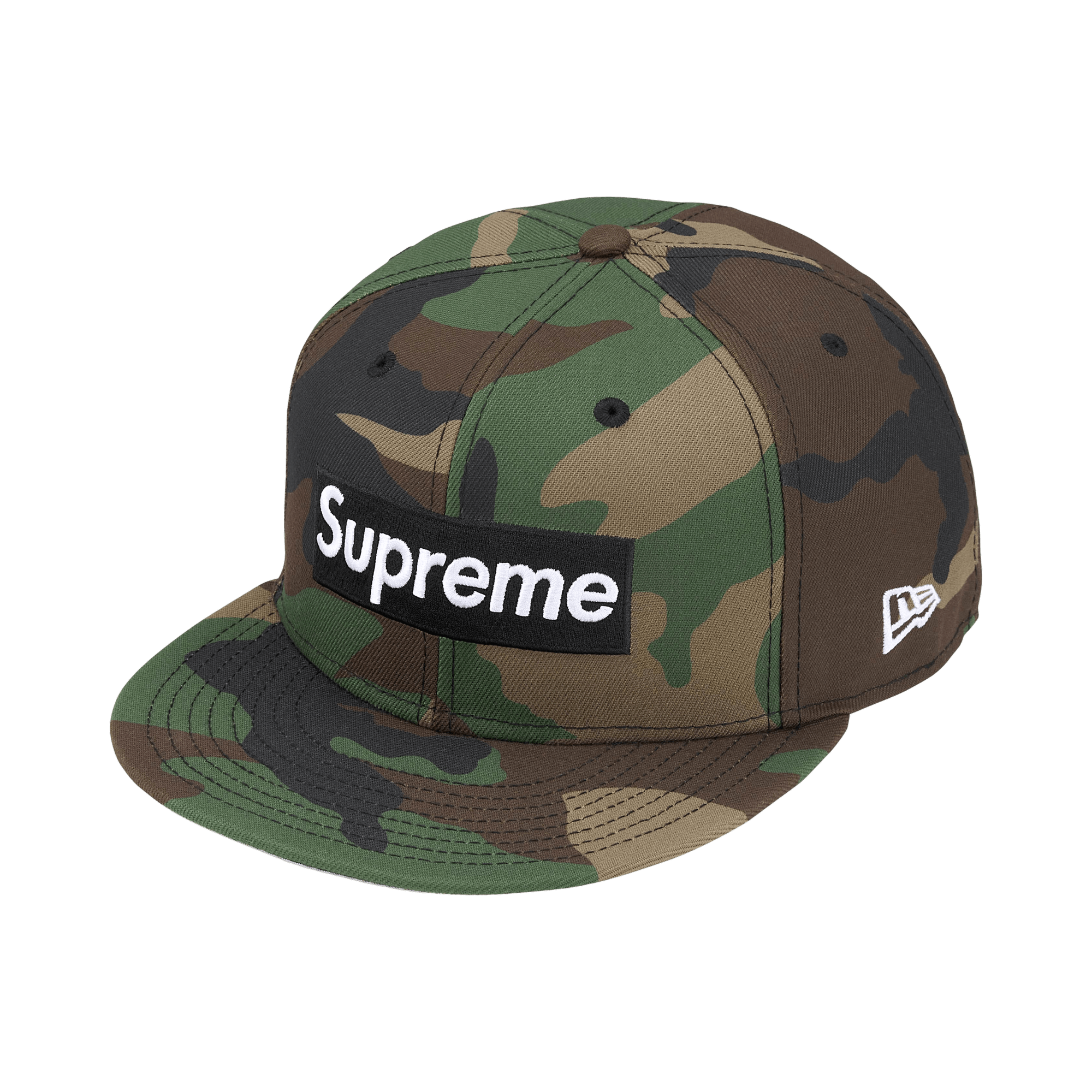 Supreme Rings Box Logo New Era 'Woodland Camo'