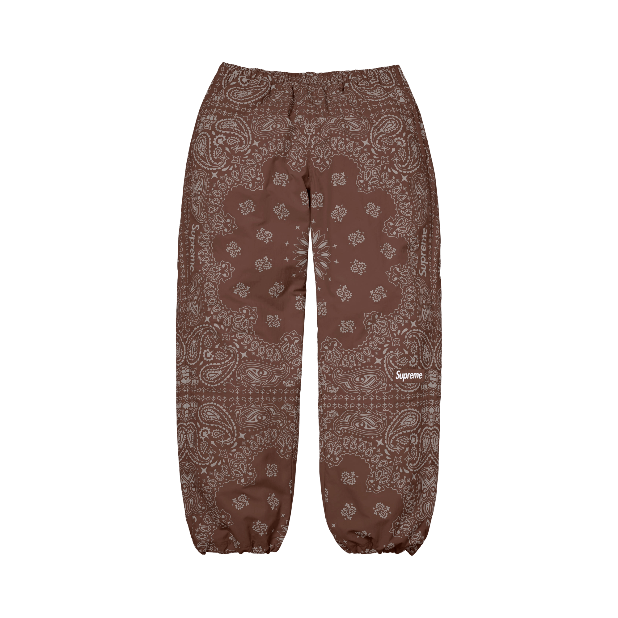 Supreme Reflective Bandana Track Pant 'Brown'