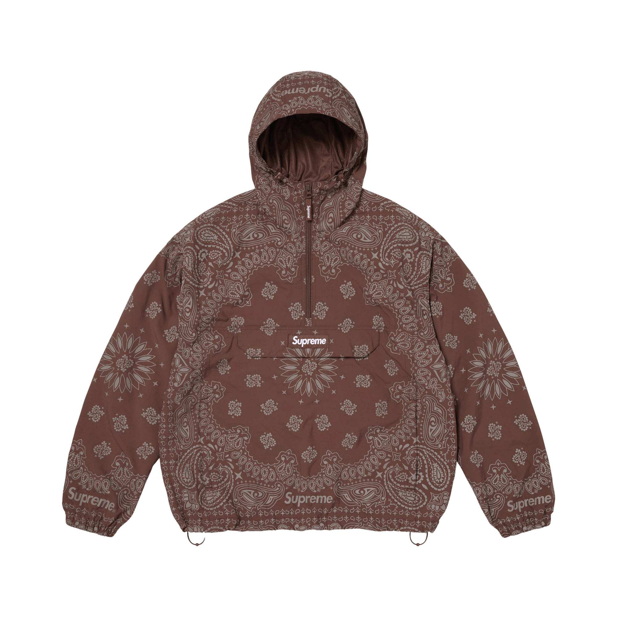 Supreme Reflective Bandana Anorak 'Brown'