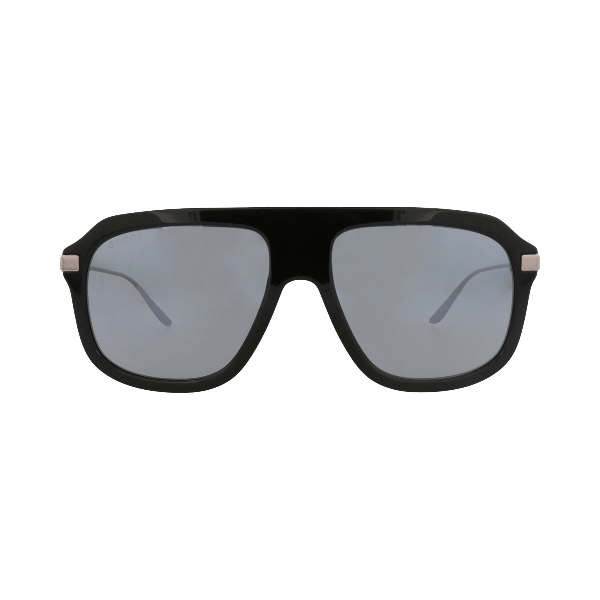 Gucci Aviator-Frame Recycled Acetate Sunglasses 'Black/Ruthenium/Silver'