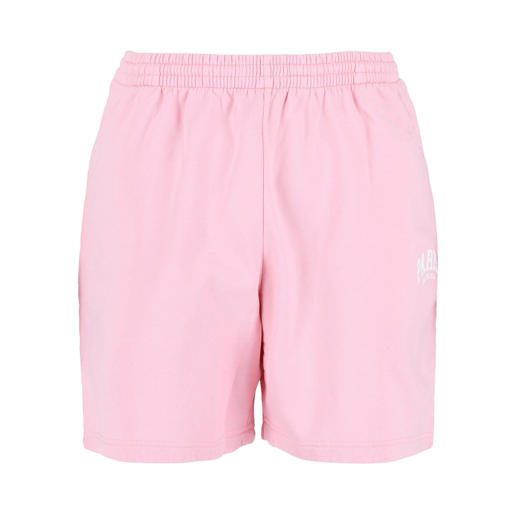 Balenciaga Limited Edition Paris Logo Sweat Shorts 'Baby Pink/White'