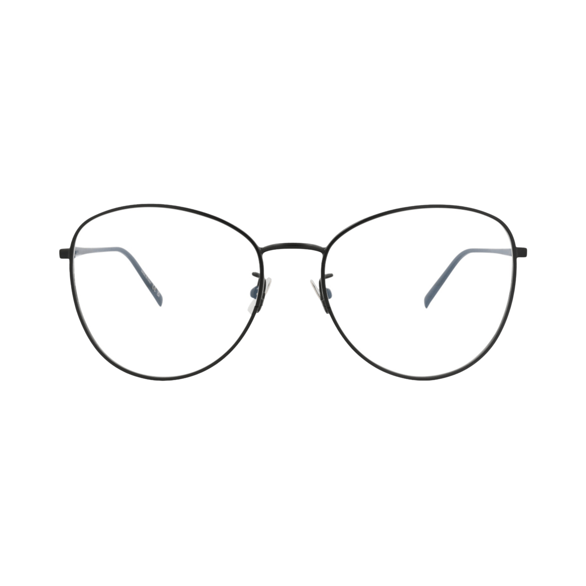 Saint Laurent Cat Eye-Frame Metal Optical Frames 'Black/Transparent'