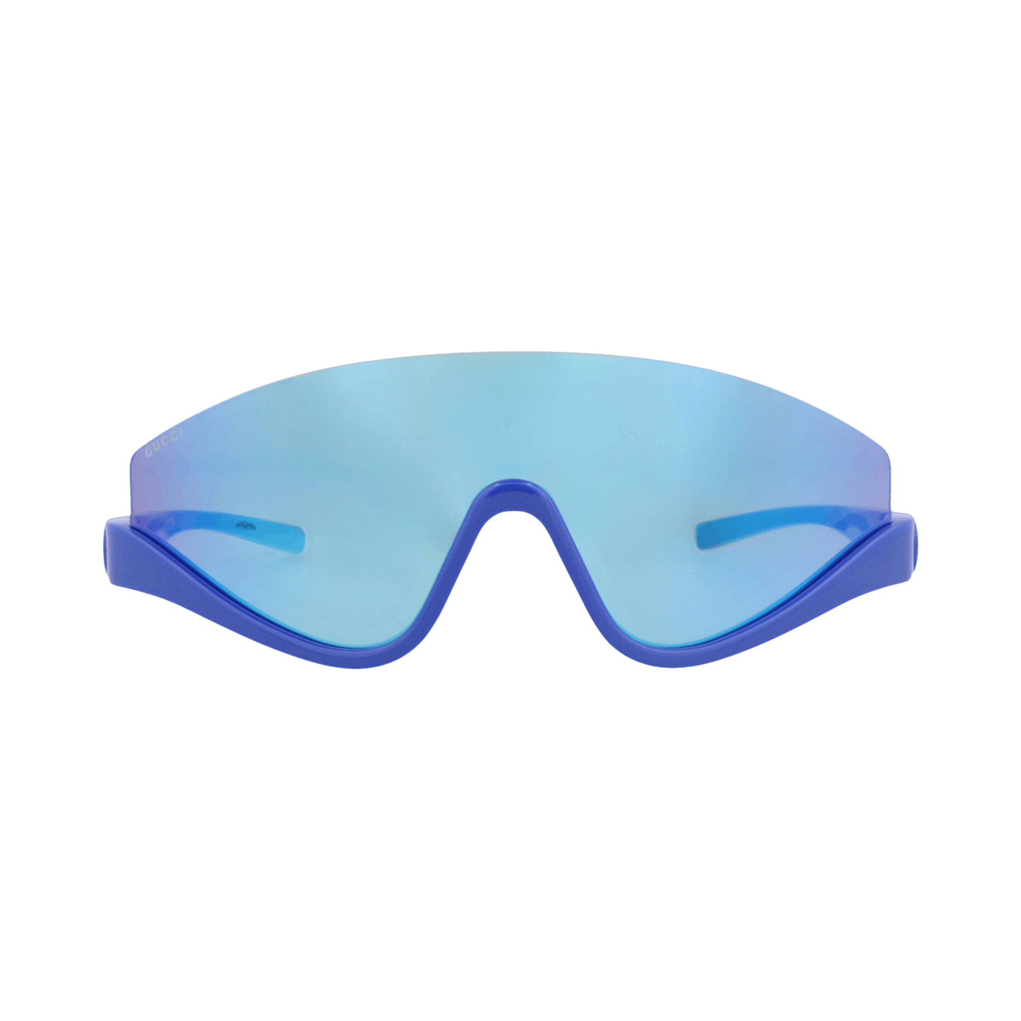 Gucci Shield-Frame Injection Sunglasses 'Blue'