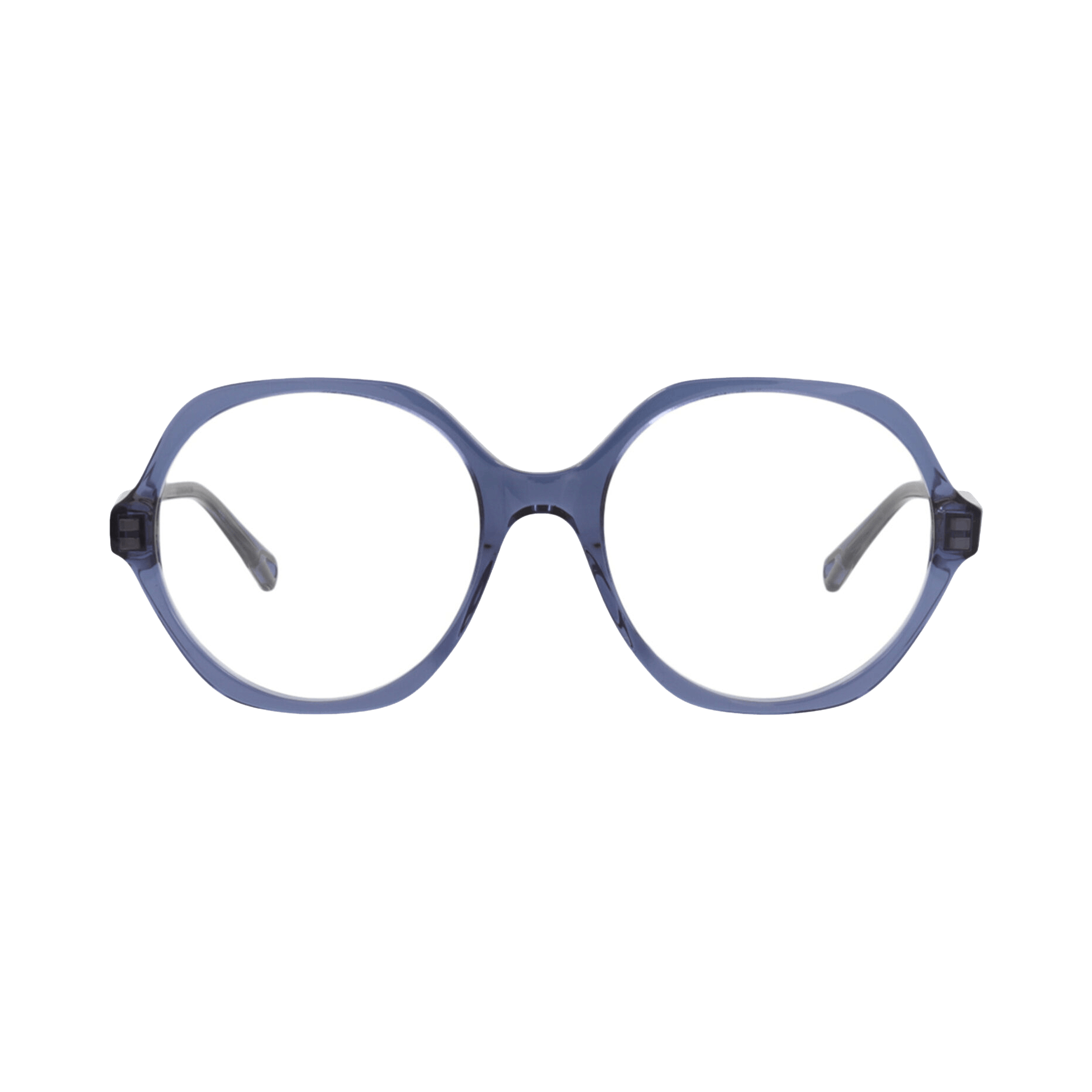 Chloé Round-Frame Bio Acetate Optical Frames 'Blue/Transparent'