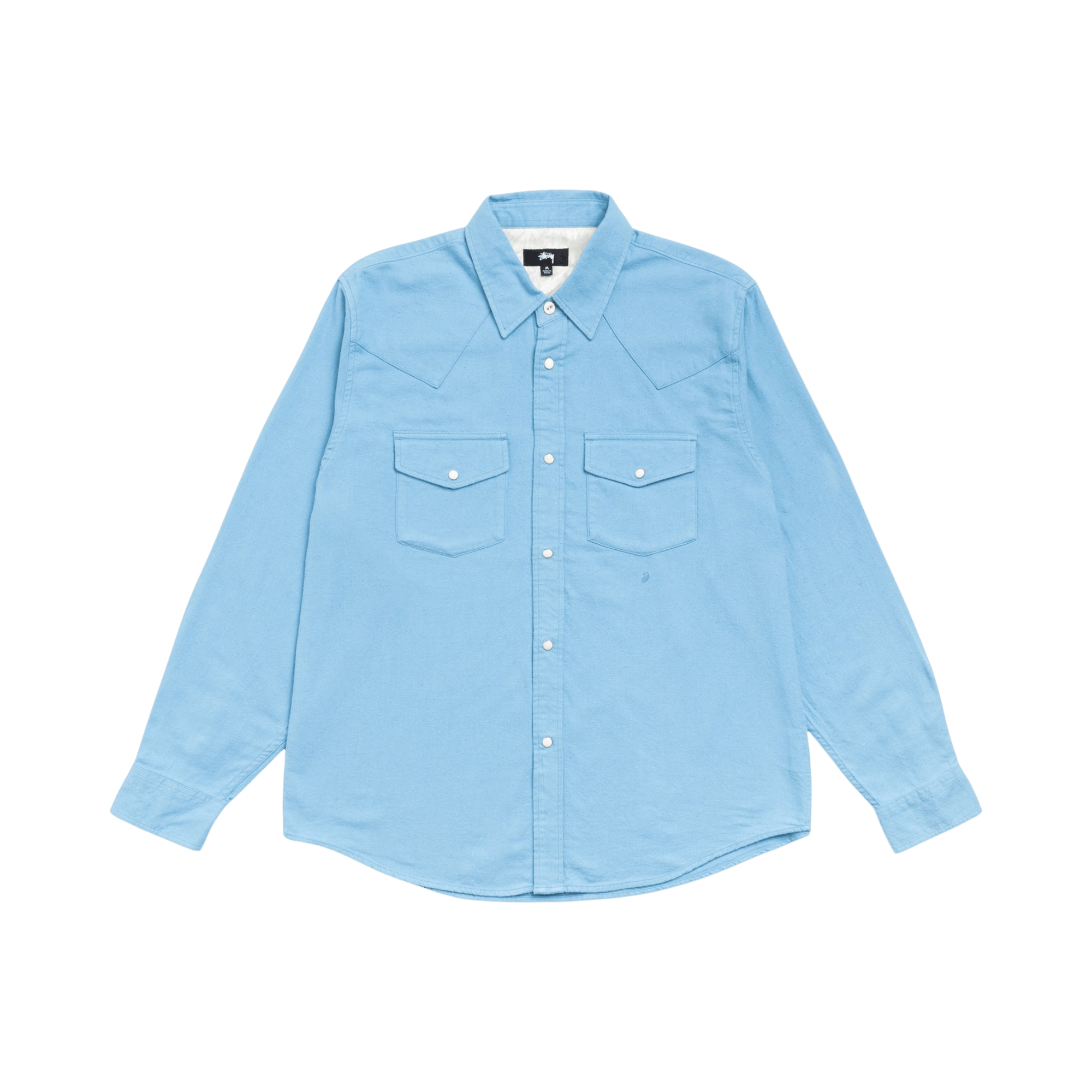 Stussy Cotton Silk Western Shirt 'Blue'