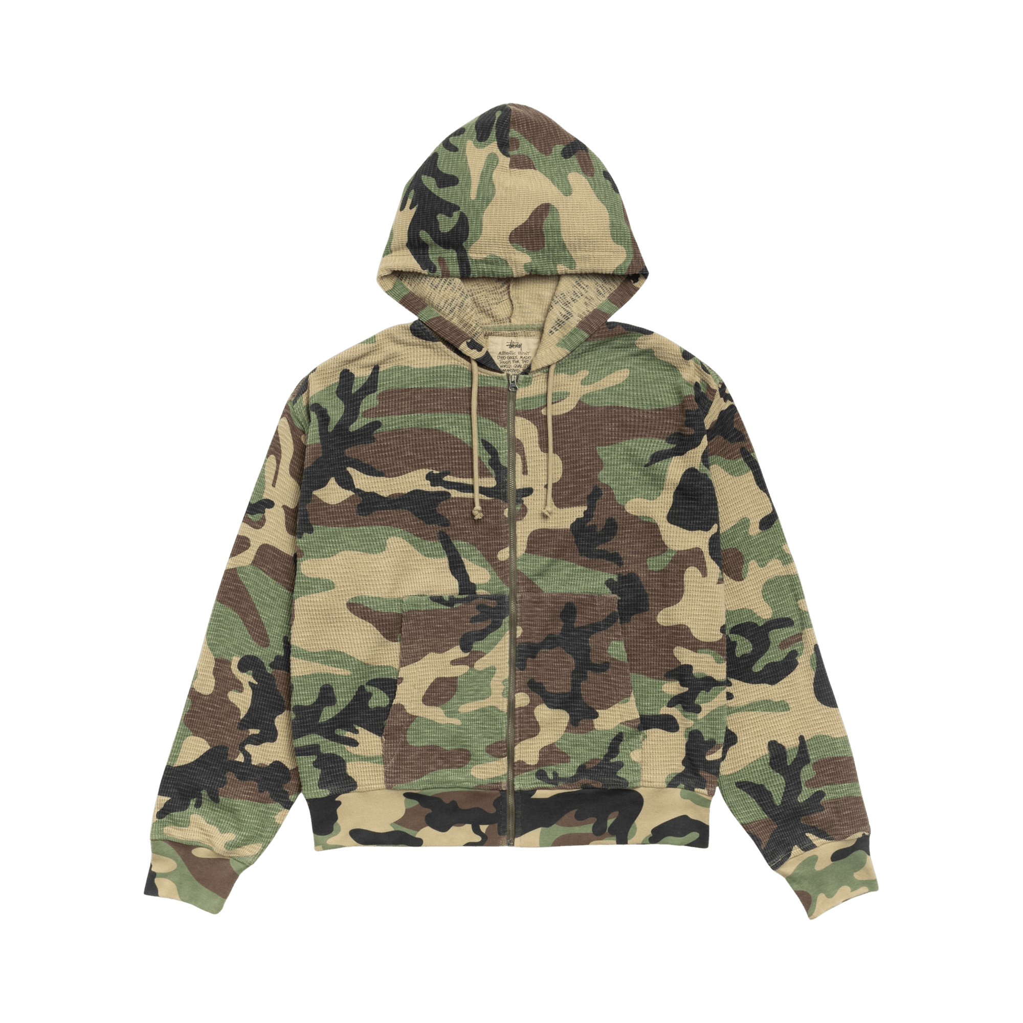 Stussy Lightweight Thermal Hoodie 'Camo'