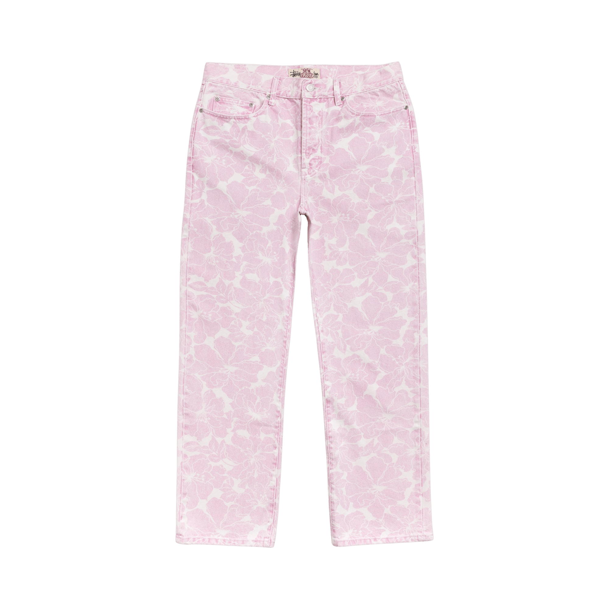 Stussy New Classic Jean Denim 'Pink Hawaiian'