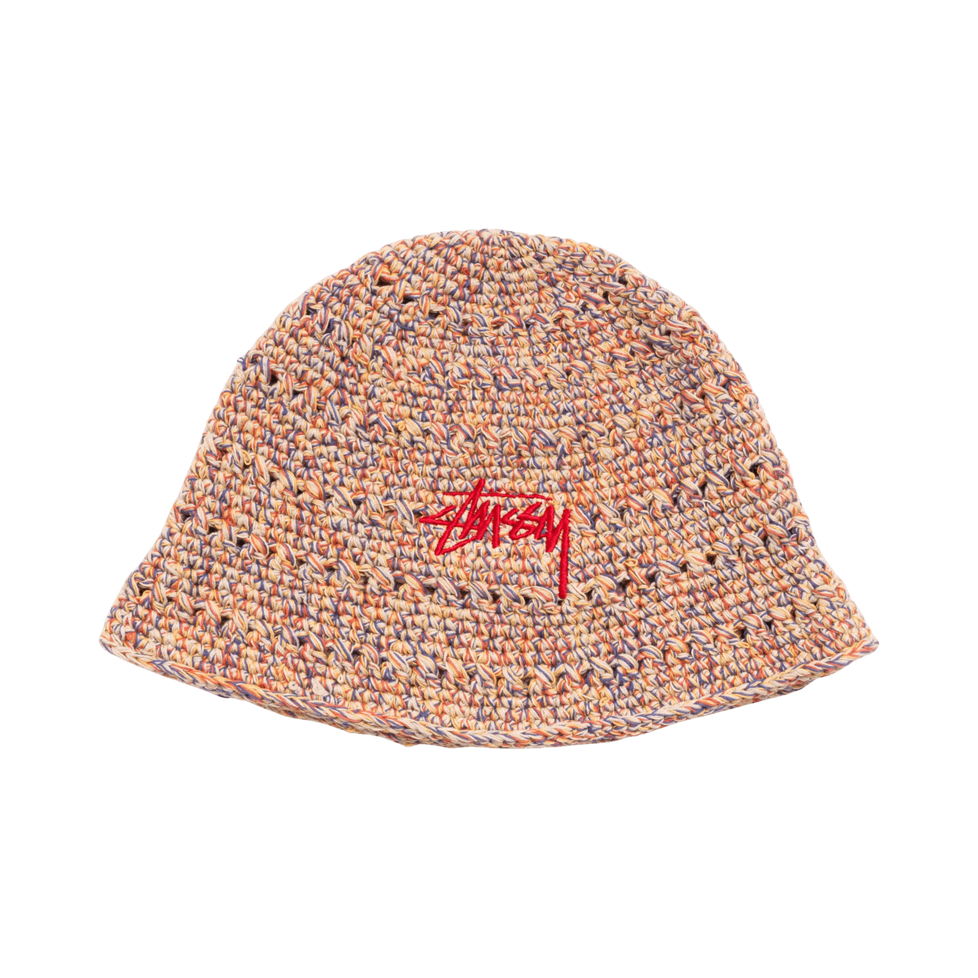Stussy Hemp Stock Knit Bucket Hat 'Multi Tan'