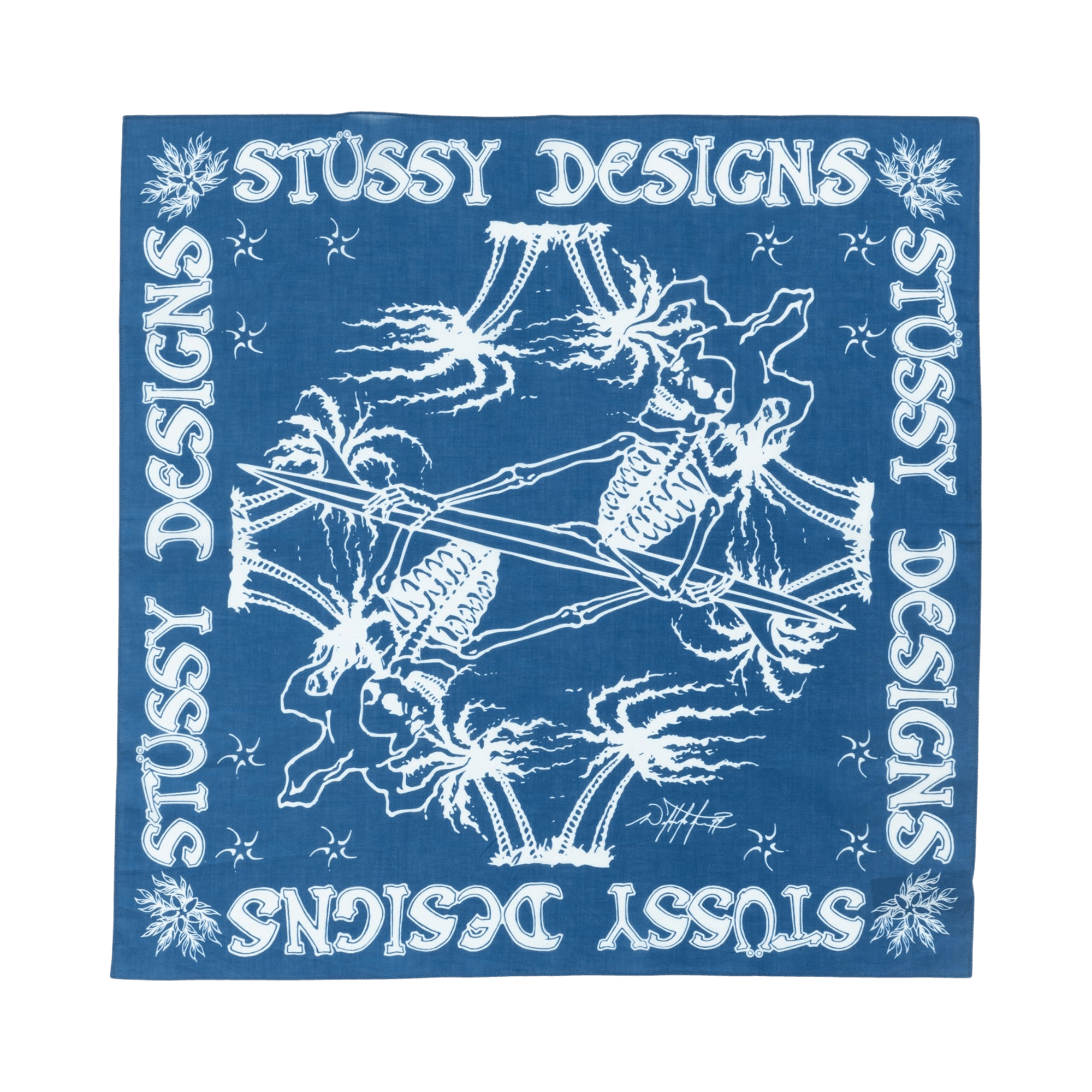 Stussy Surf Joker Bandana 'Blue'
