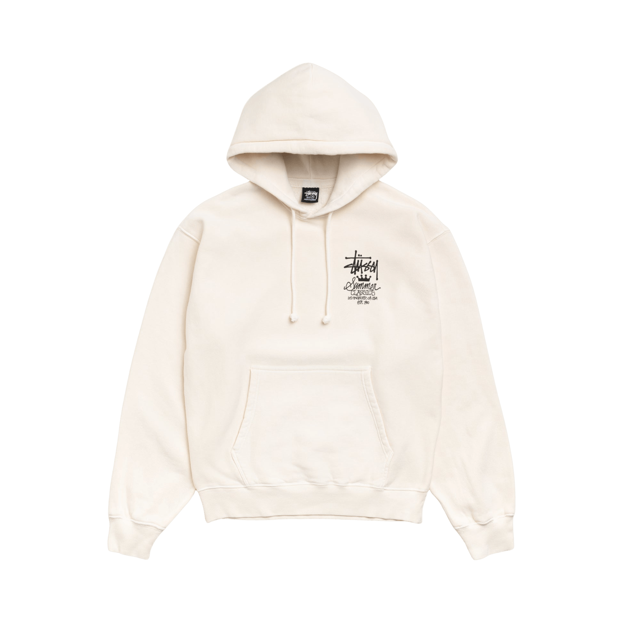 Stussy Summer Classics Hoodie Garment Dyed 'Bone'