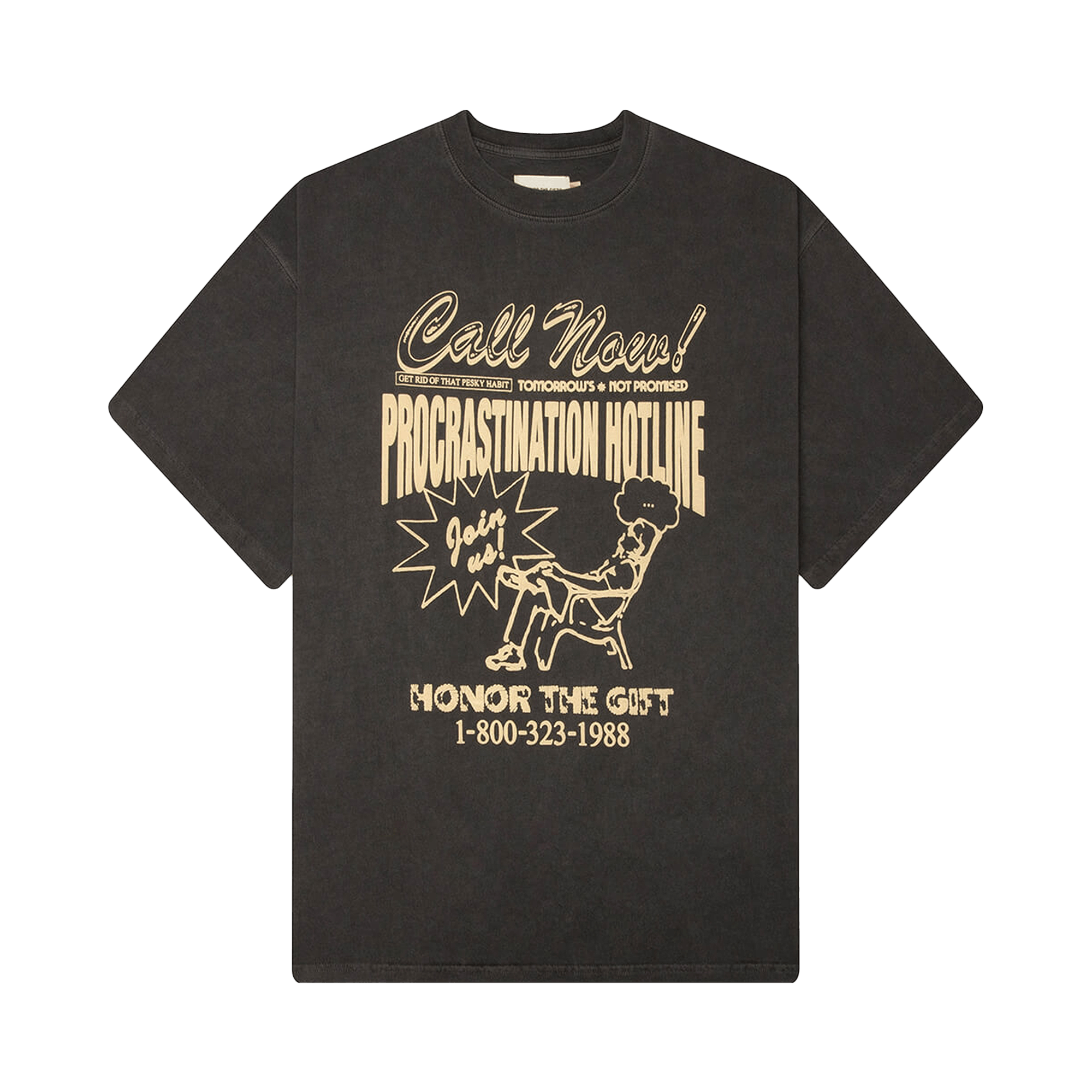 Honor The Gift Procastination Hotline Short-Sleeve 'Black'