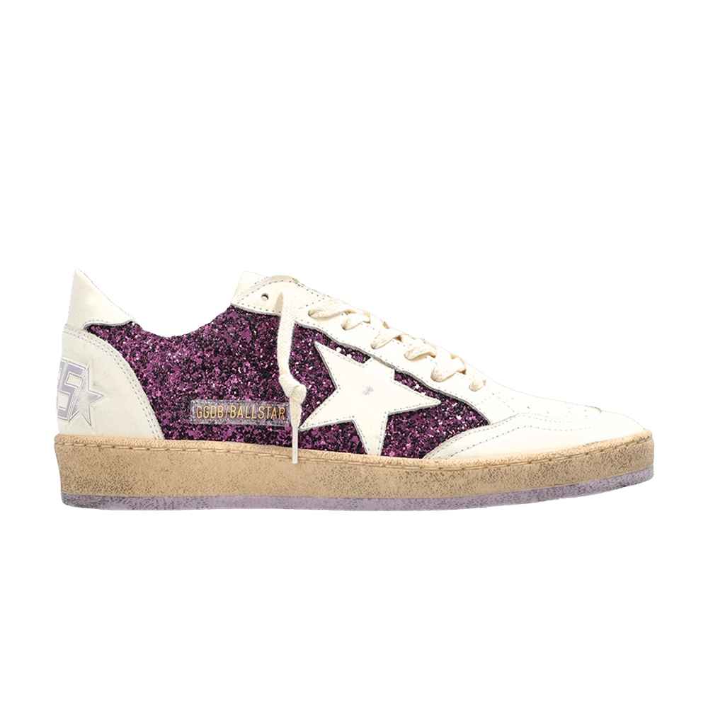 Golden Goose Wmns Ball Star 'Glitter - Purple White'