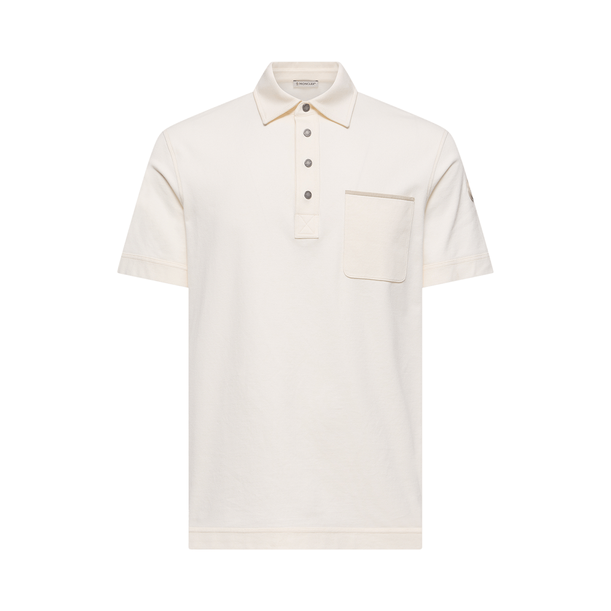 Moncler Short-Sleeve Polo 'Cream'