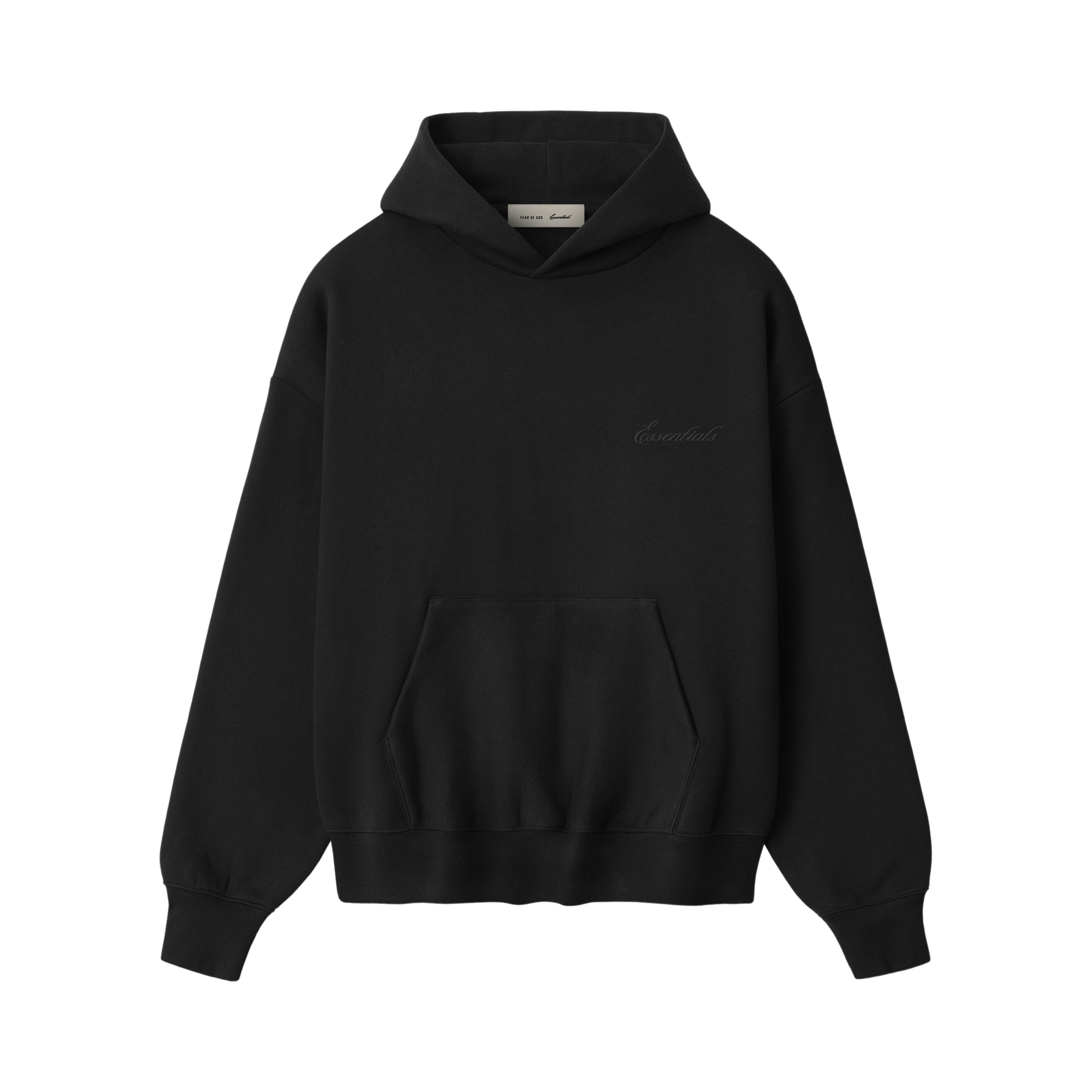 Fear of God Essentials Signature Classic Hoodie 'Vintage Black'