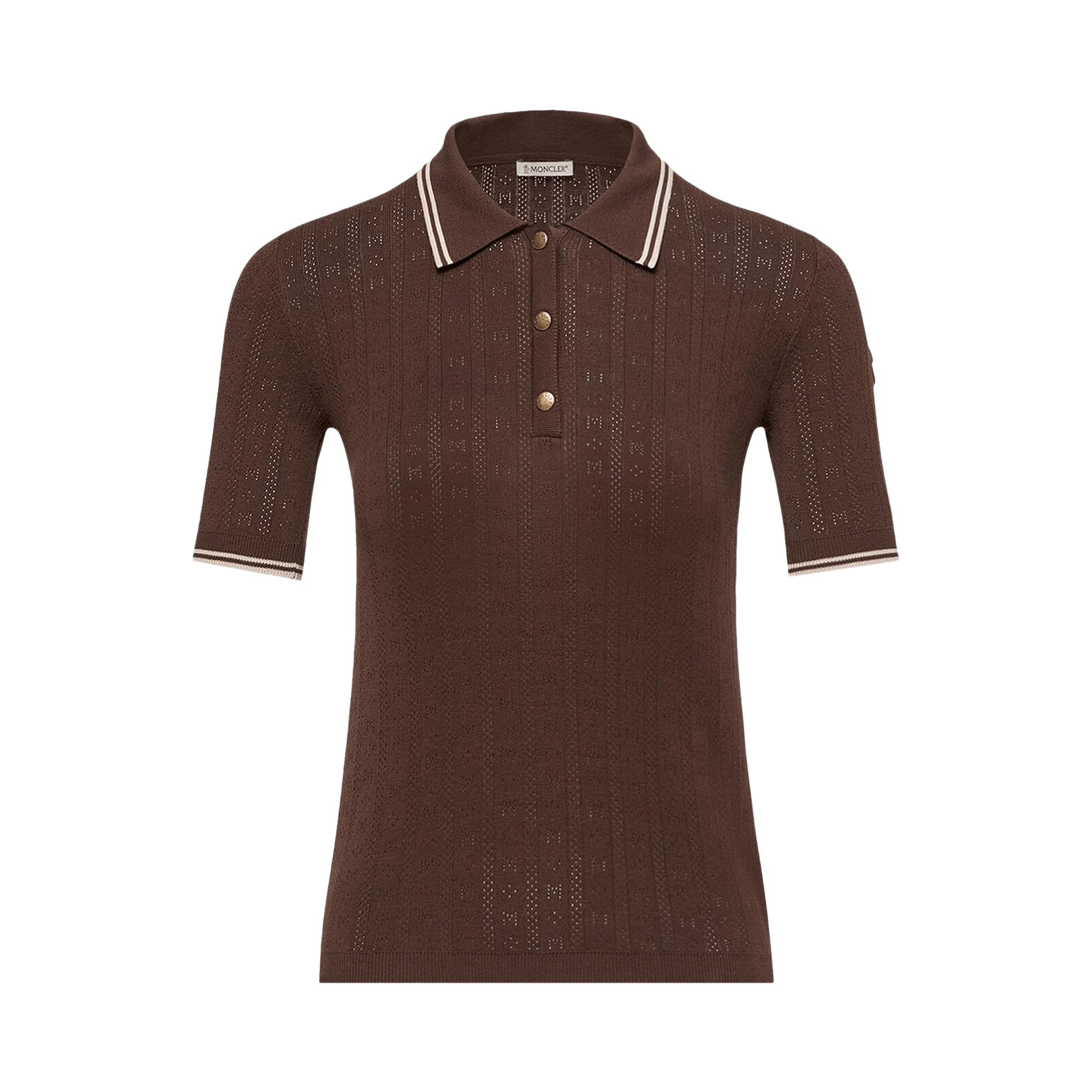 Moncler Short-Sleeve Polo 'Burgundy'