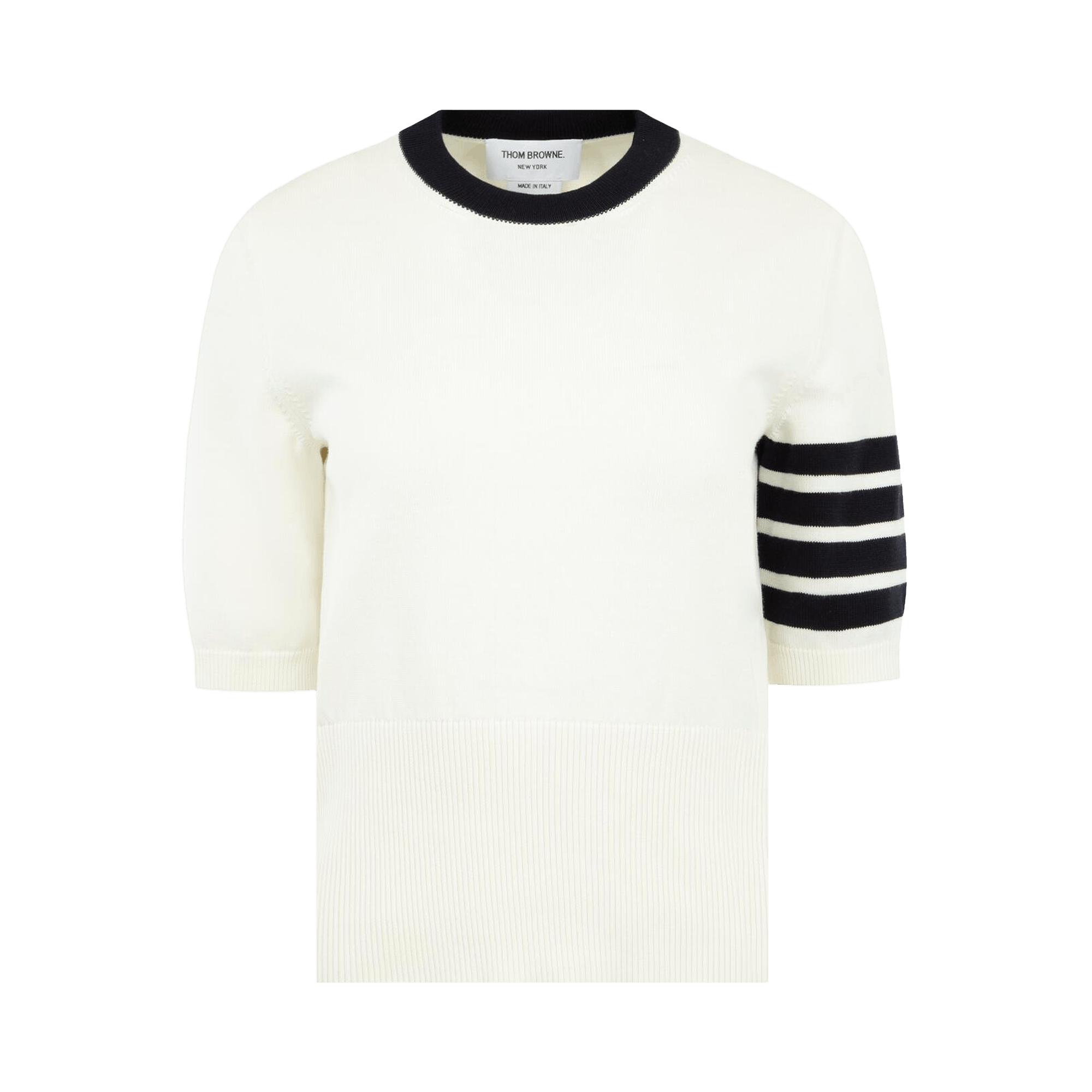 Thom Browne Hector Intarsia Classic Short-Sleeve Tee 'White'