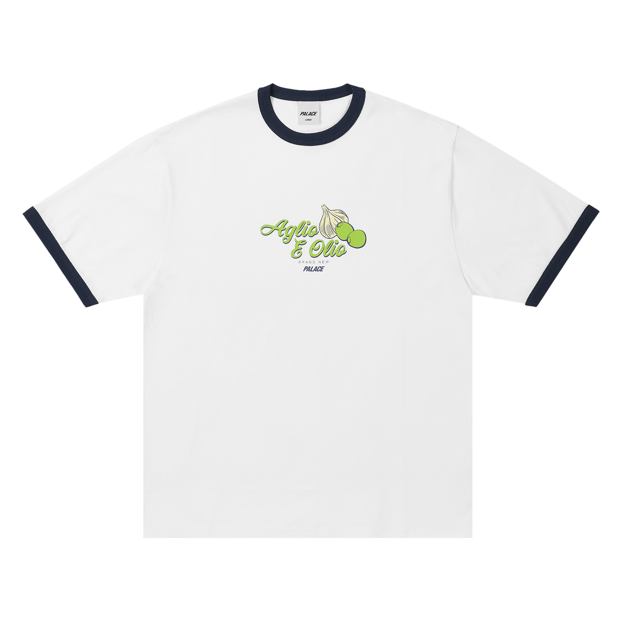 Palace Aglio E Olio Ringer T-Shirt 'White'