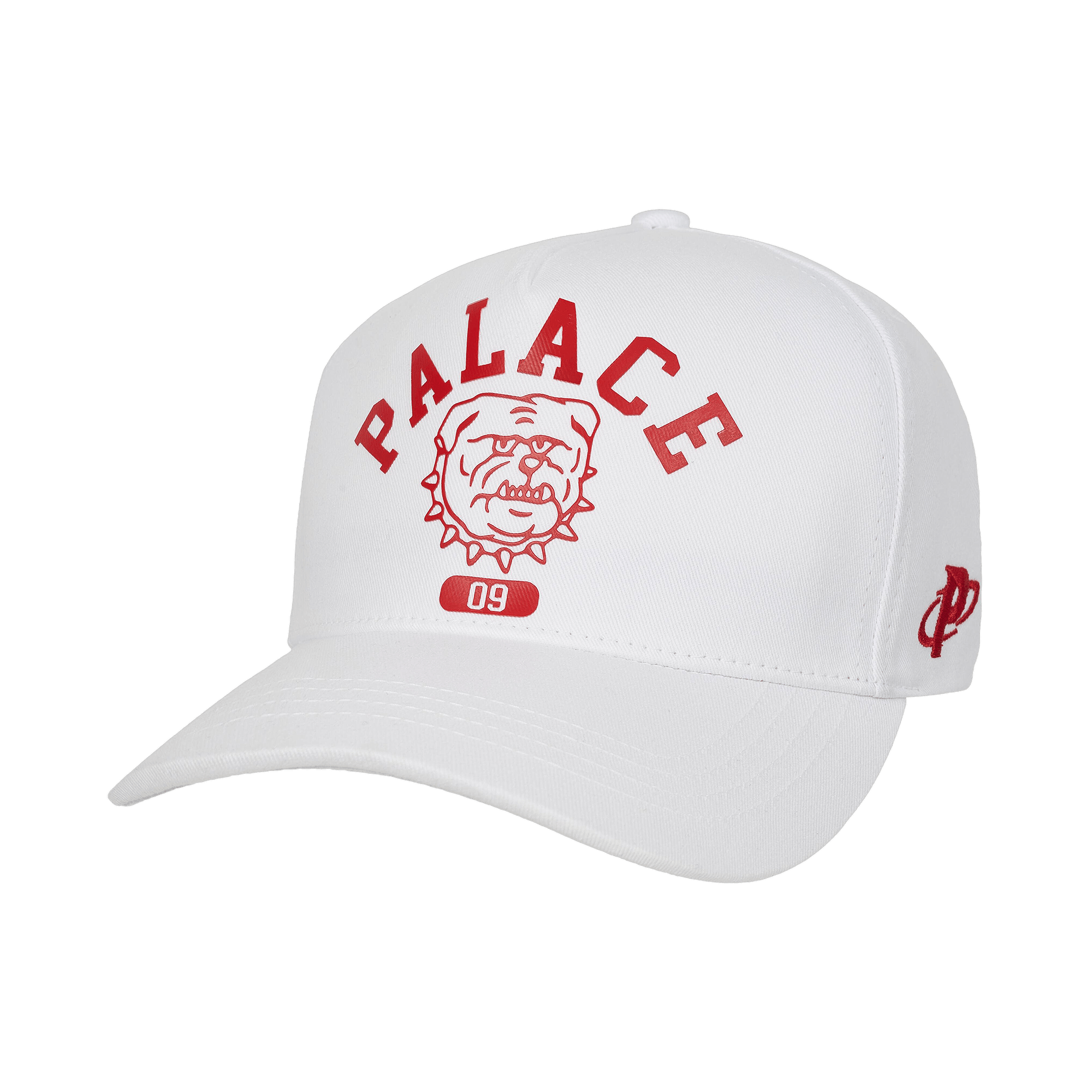 Palace Bulldog P Frame 5-Panel Snapback 'White'