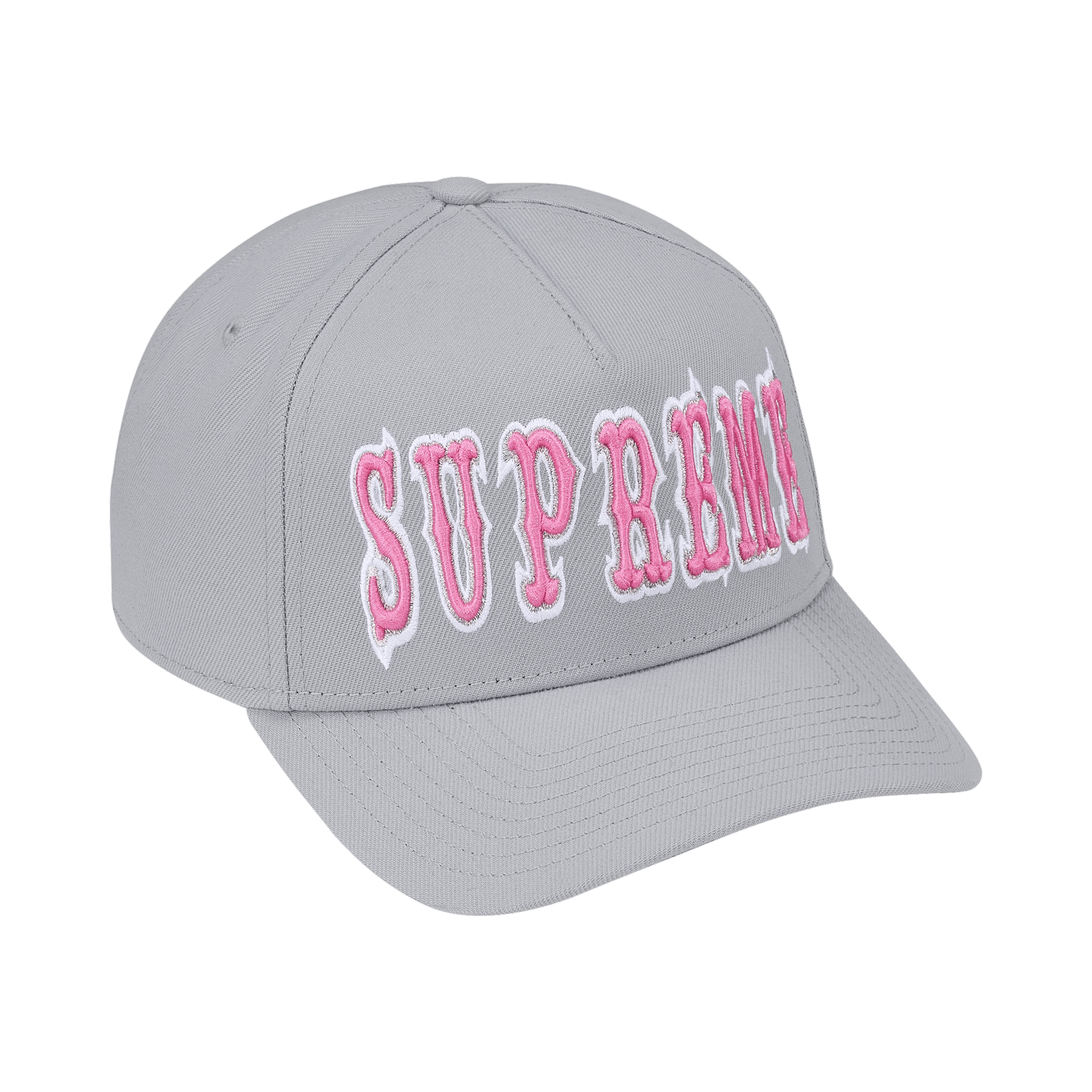 Supreme Gothic Outline Adjustable New Era 'Grey'