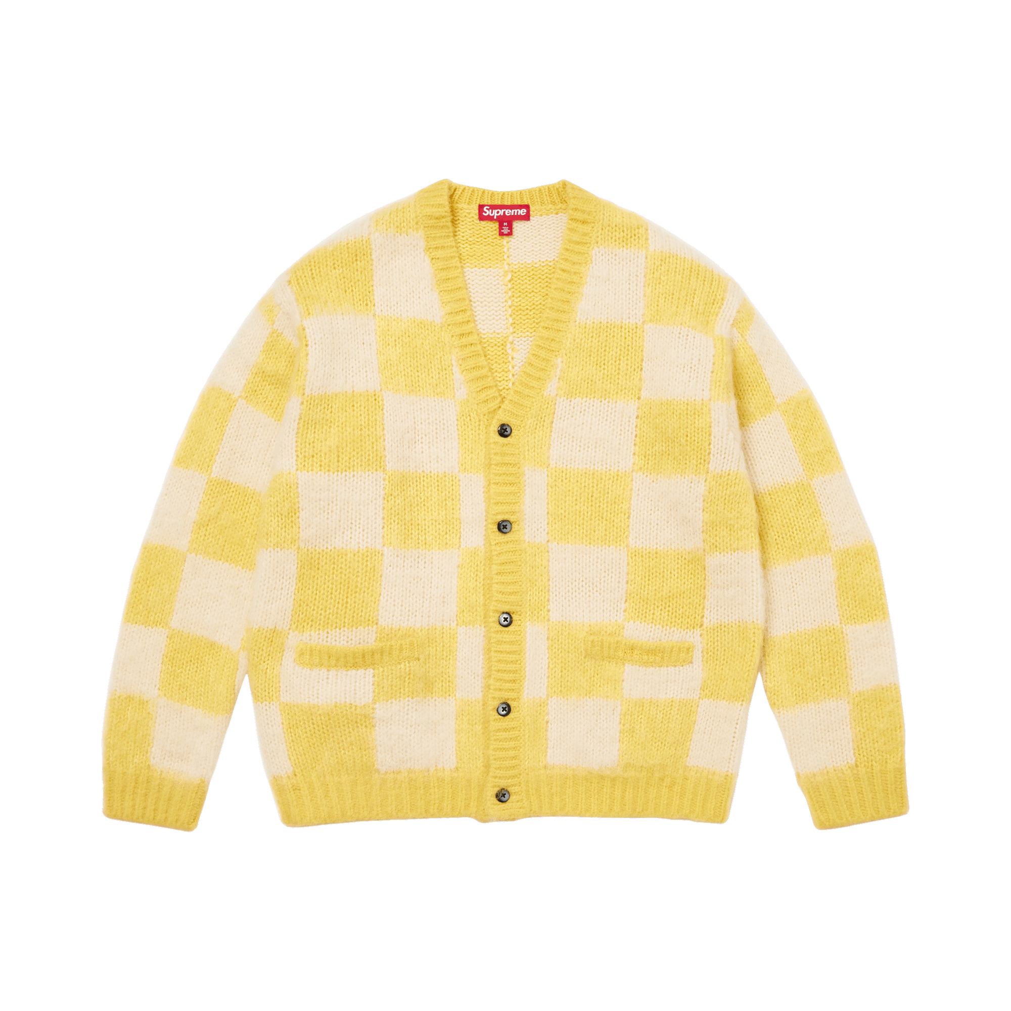 Supreme Checkerboard Cardigan 'Yellow'