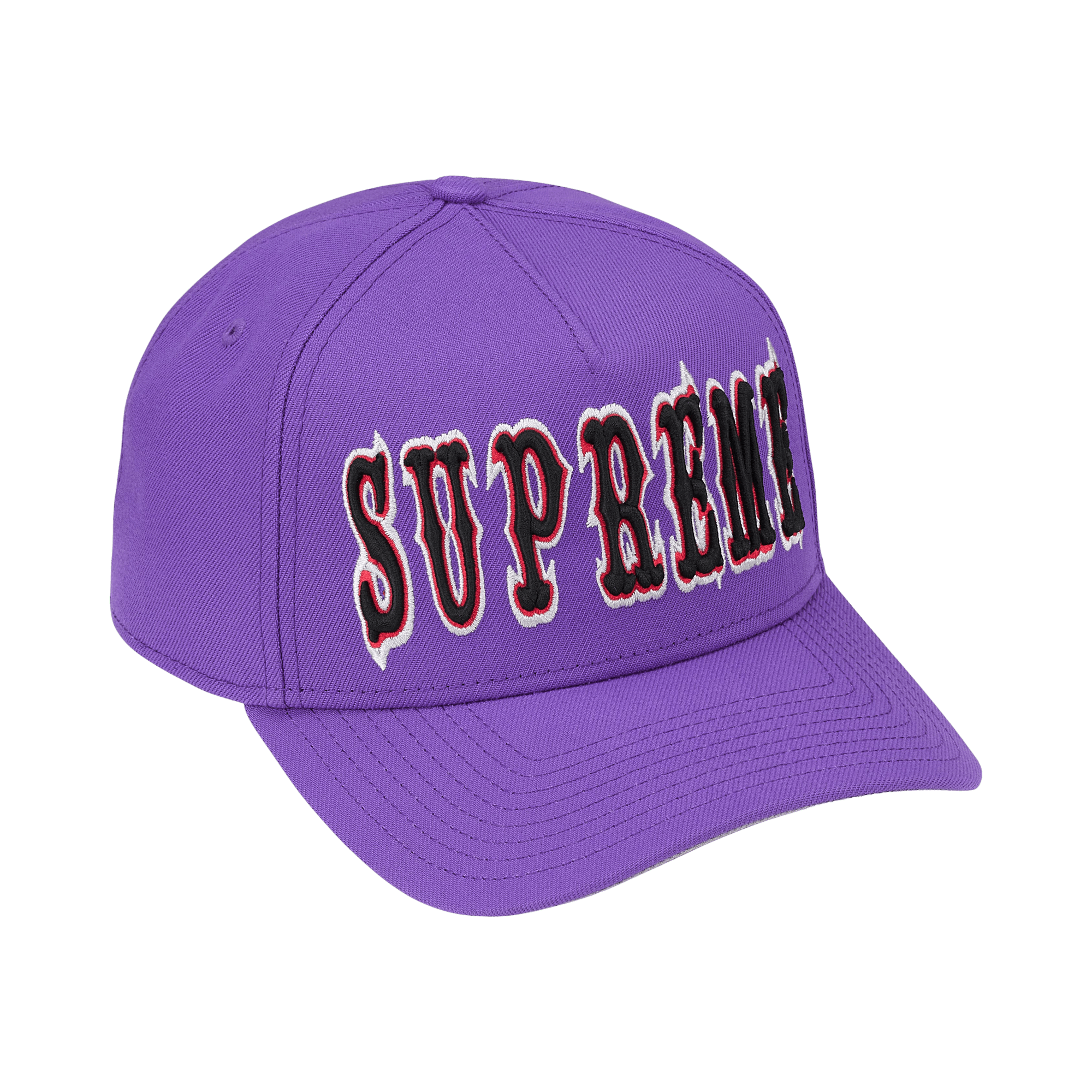 Supreme Gothic Outline Adjustable New Era 'Purple'