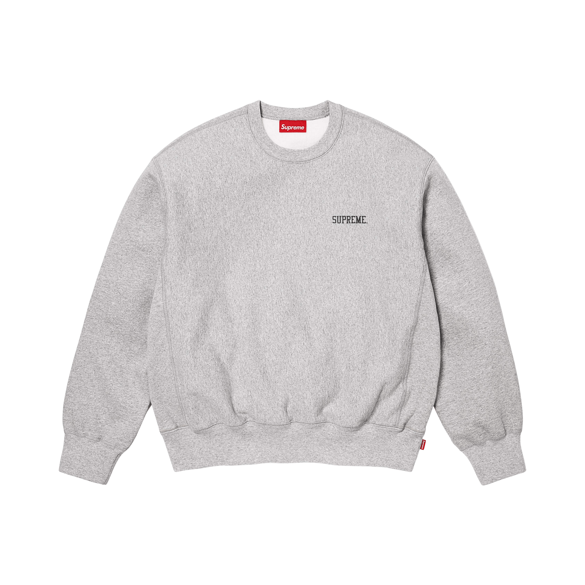 Supreme Washed Crewneck 'Heather Grey'
