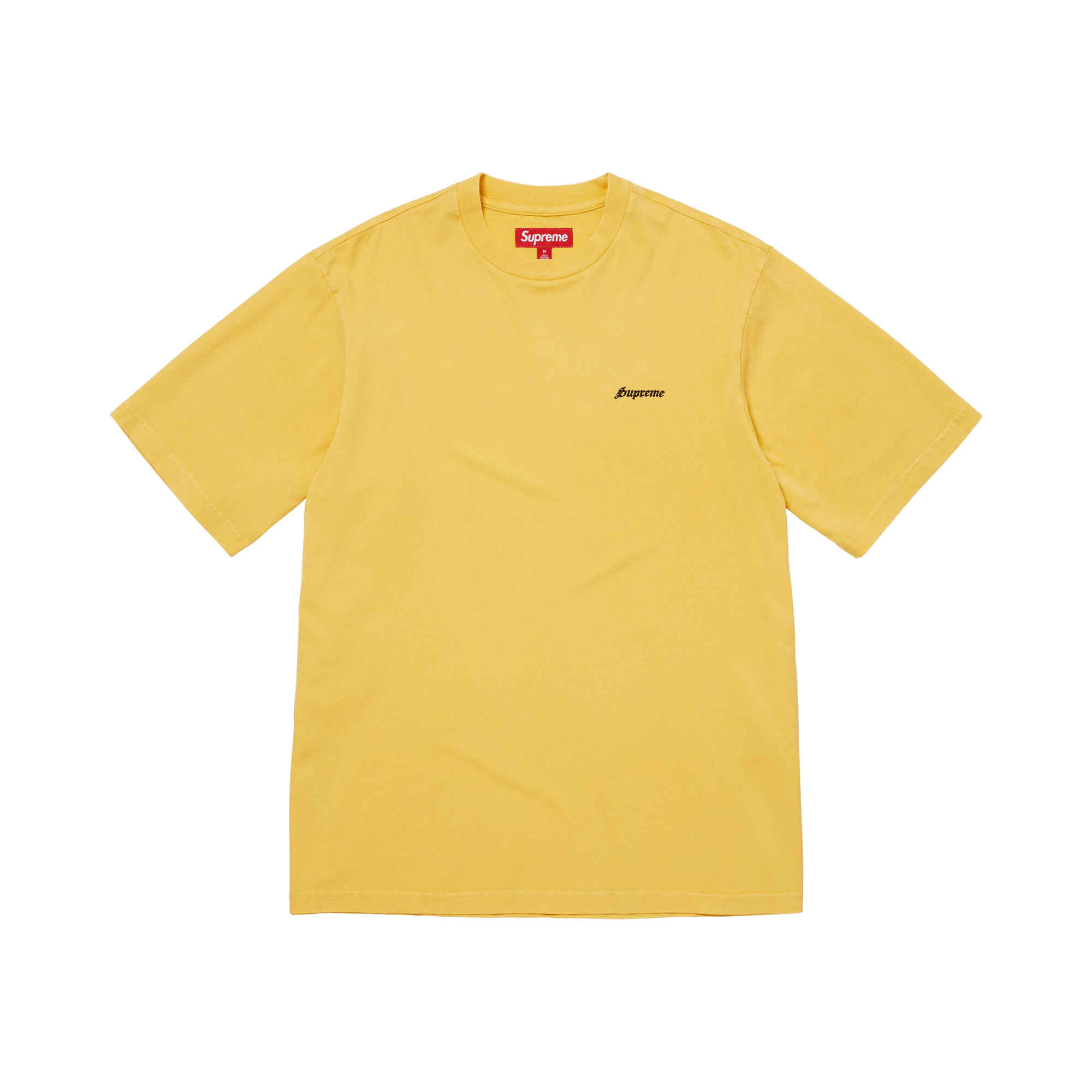 Supreme Washed Short-Sleeve Top 'Yellow'