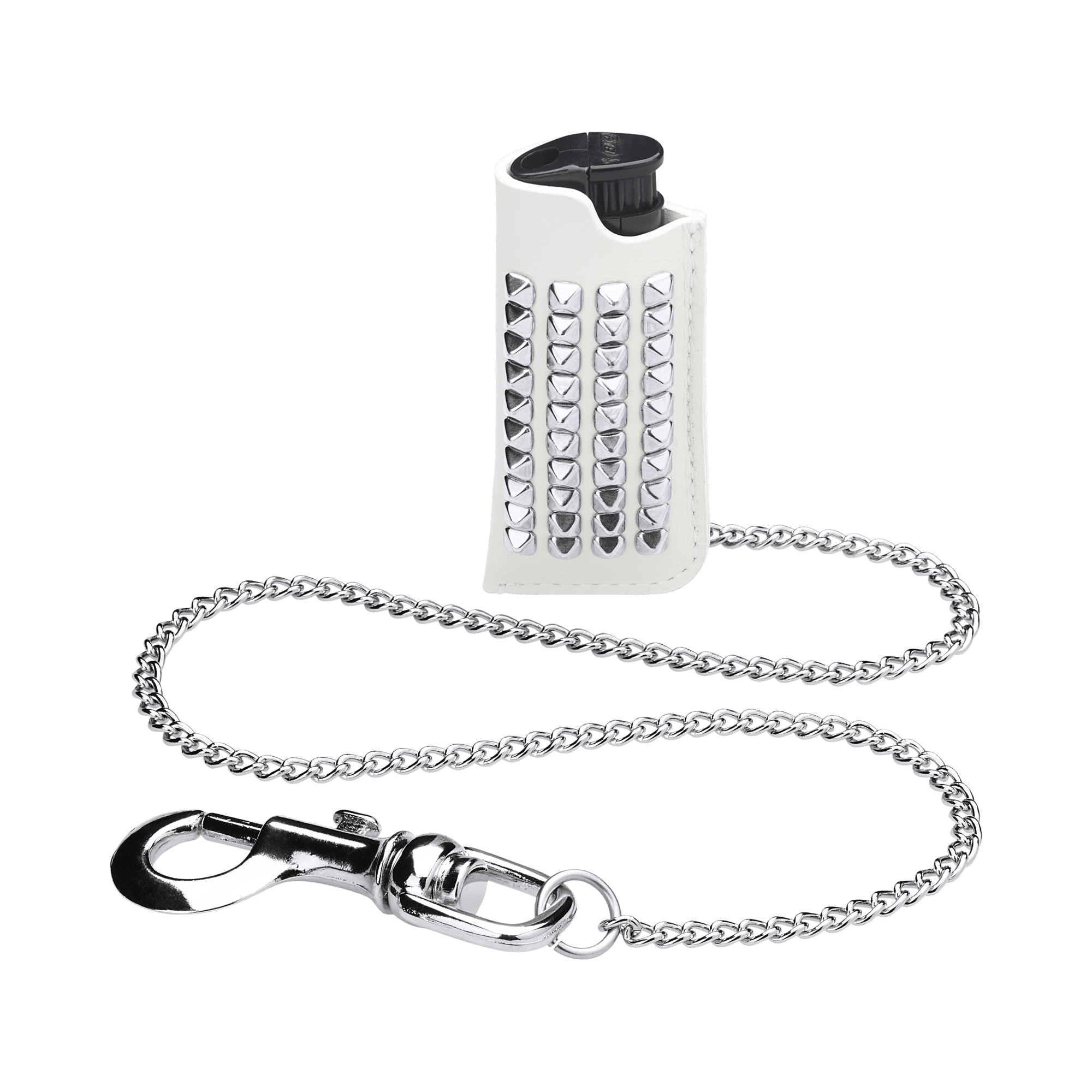 Supreme Studded Leather Lighter Holder 'White'