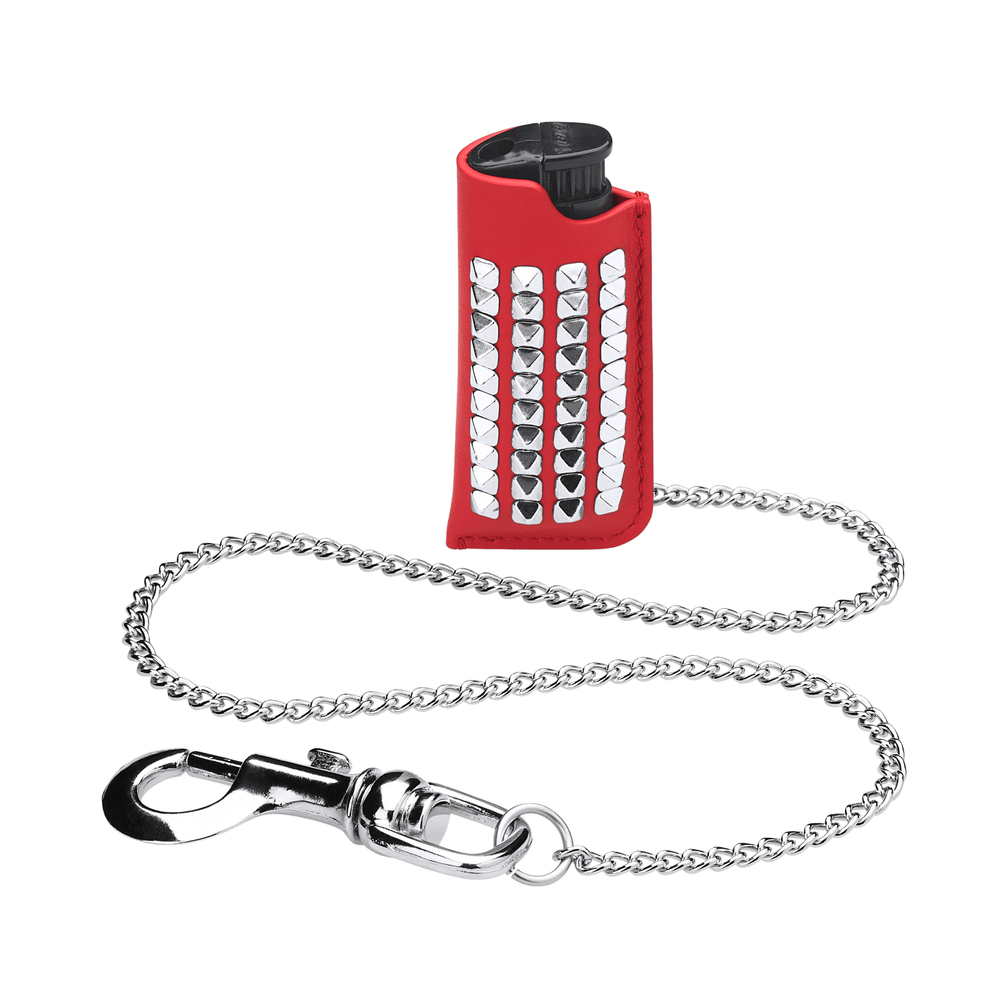 Supreme Studded Leather Lighter Holder 'Red'
