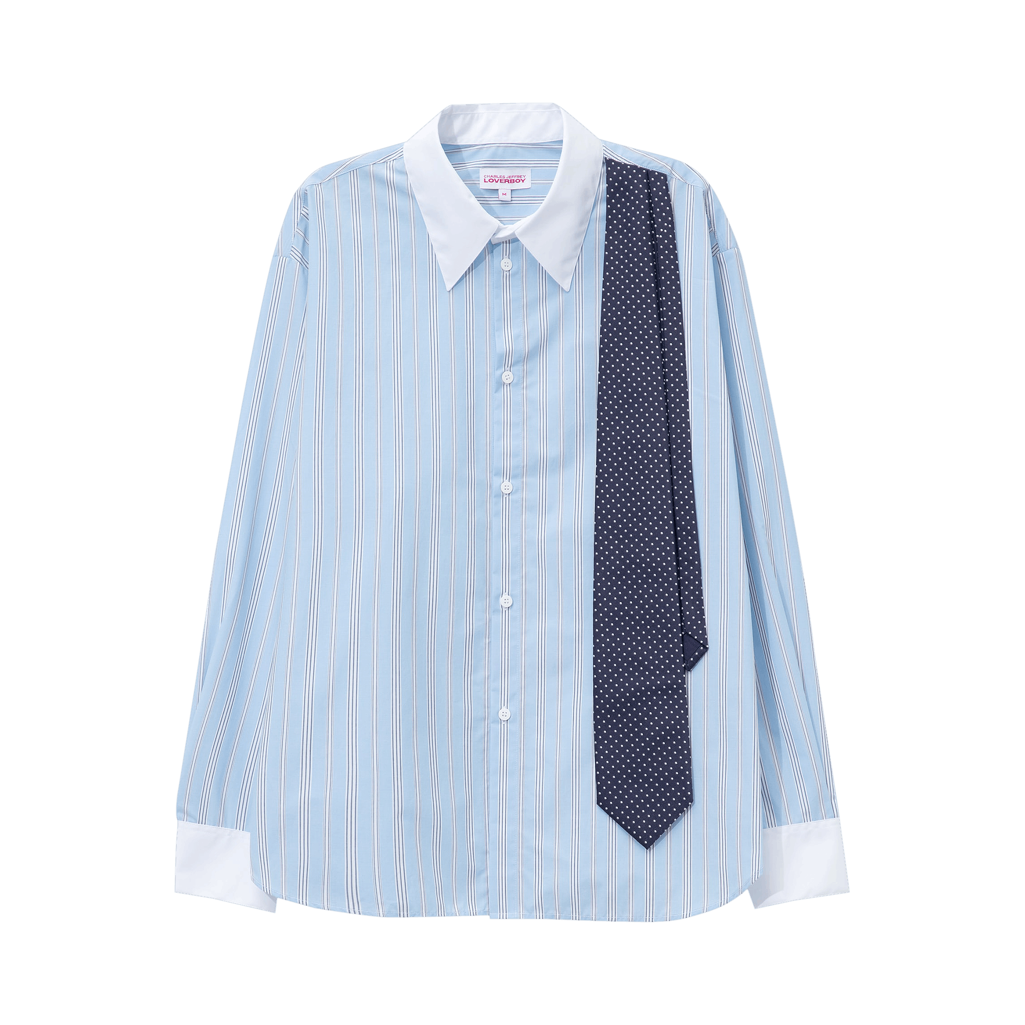 Charles Jeffrey Loverboy Late To Work Shirt 'Blue Stripe'