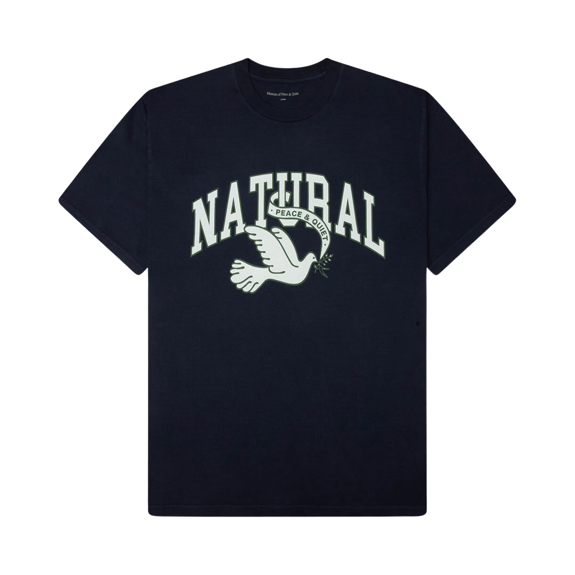 Museum of Peace & Quiet Natural Dove T-Shirt 'Navy'