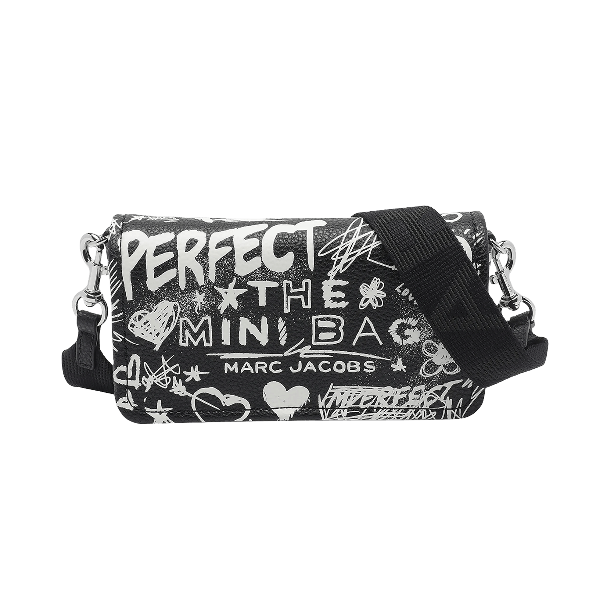 Marc Jacobs The Items Punk Scribble Leather Mini Bag 'Black/Multicolor'