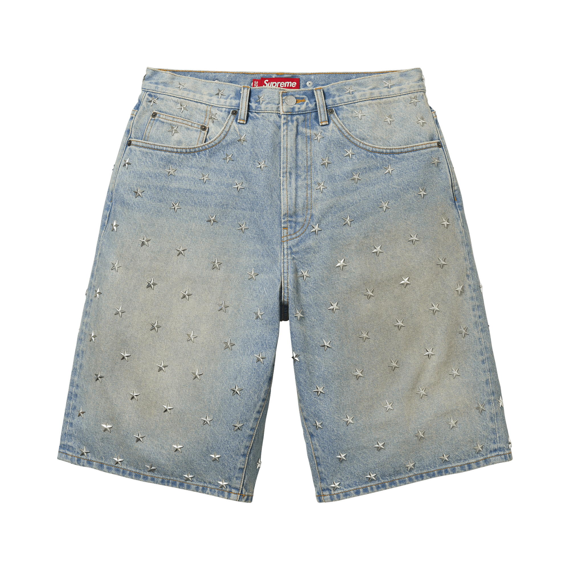 Buy Supreme Repeat Jacquard Double Knee Denim Short 'Light Washed